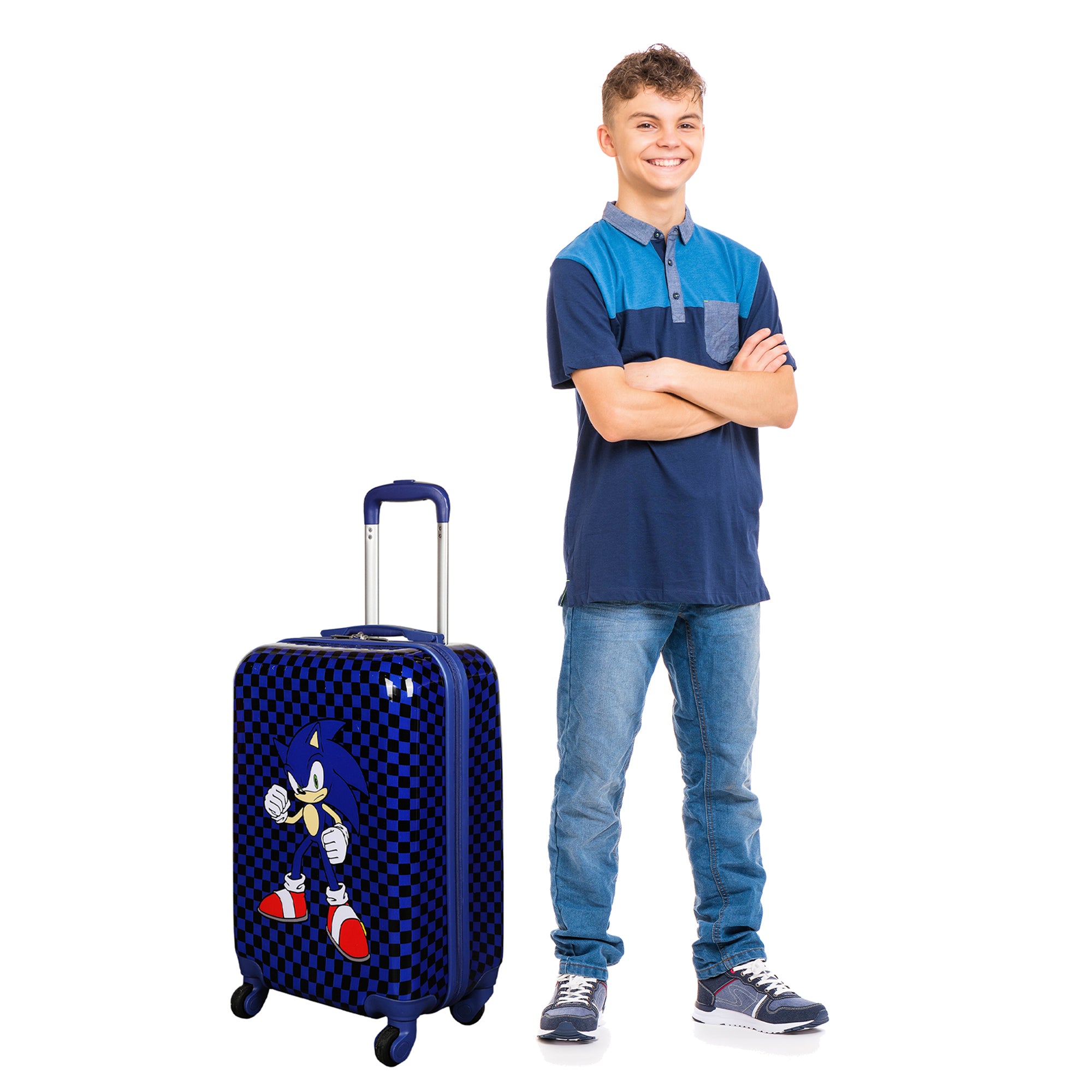 Sonic the Hedgehog Modern Weatherproof 20” Rolling Luggage