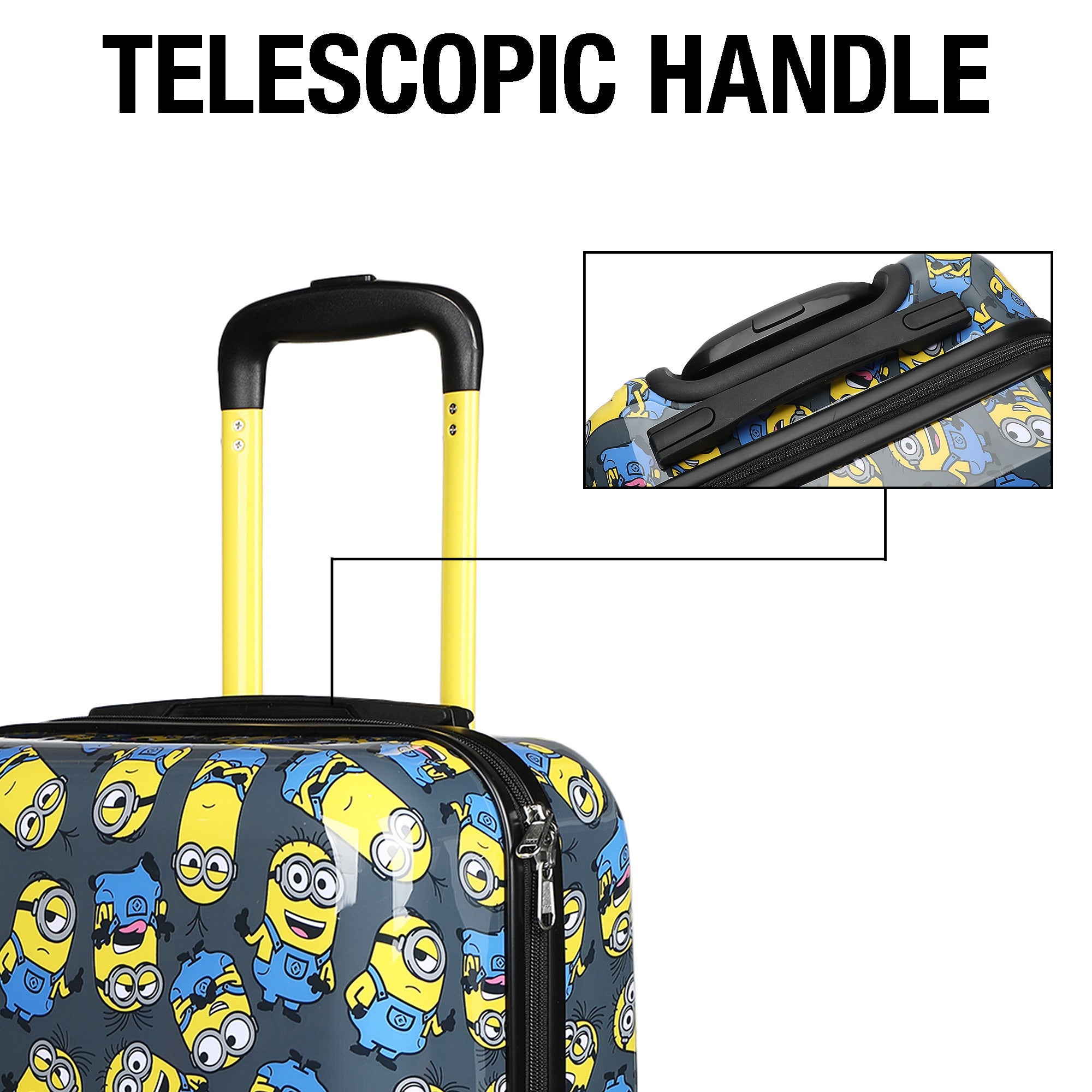 Minions AOP Collection Luggage with Expansion for Travel