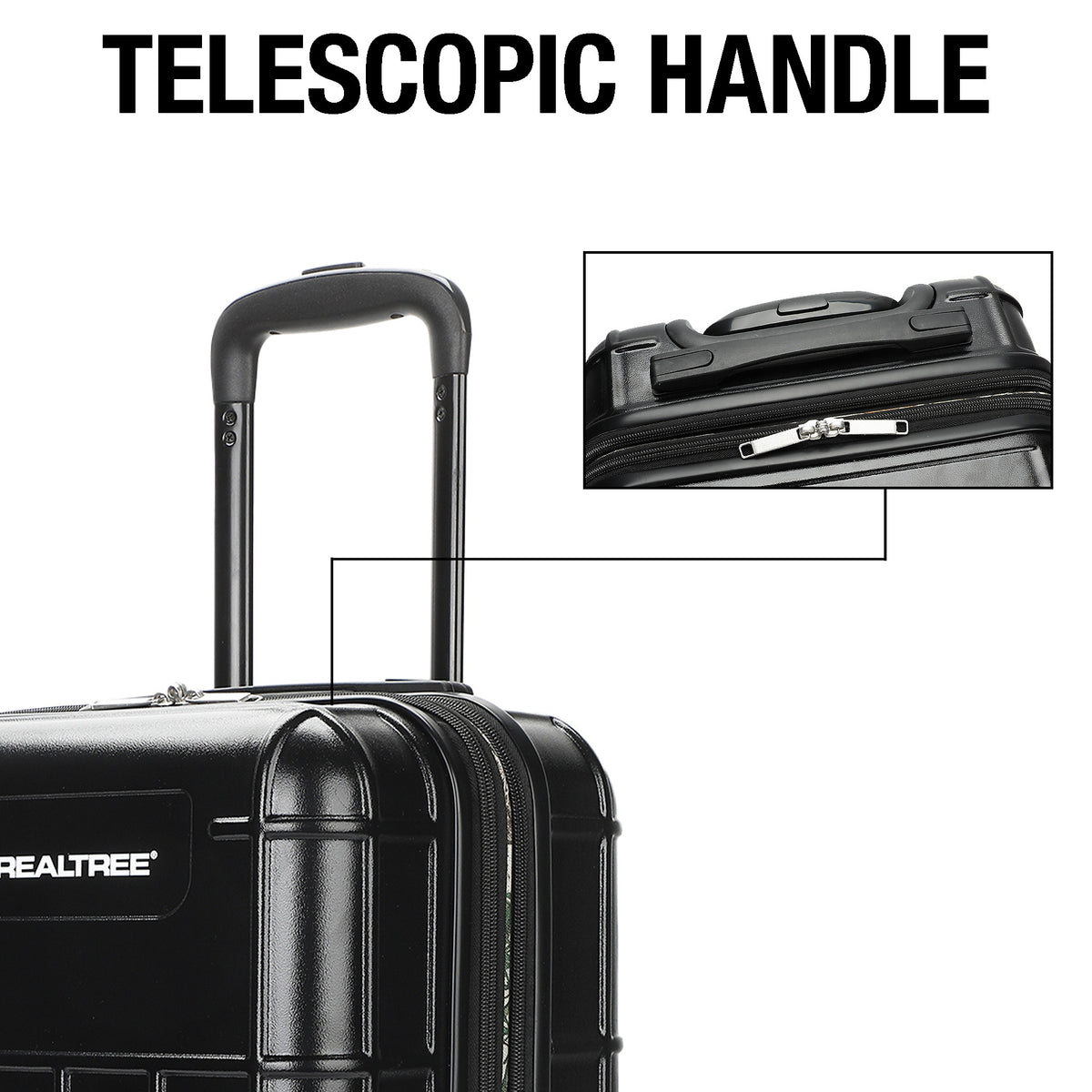 Realtree ABS Hardside Luggage for Travel and Fandom