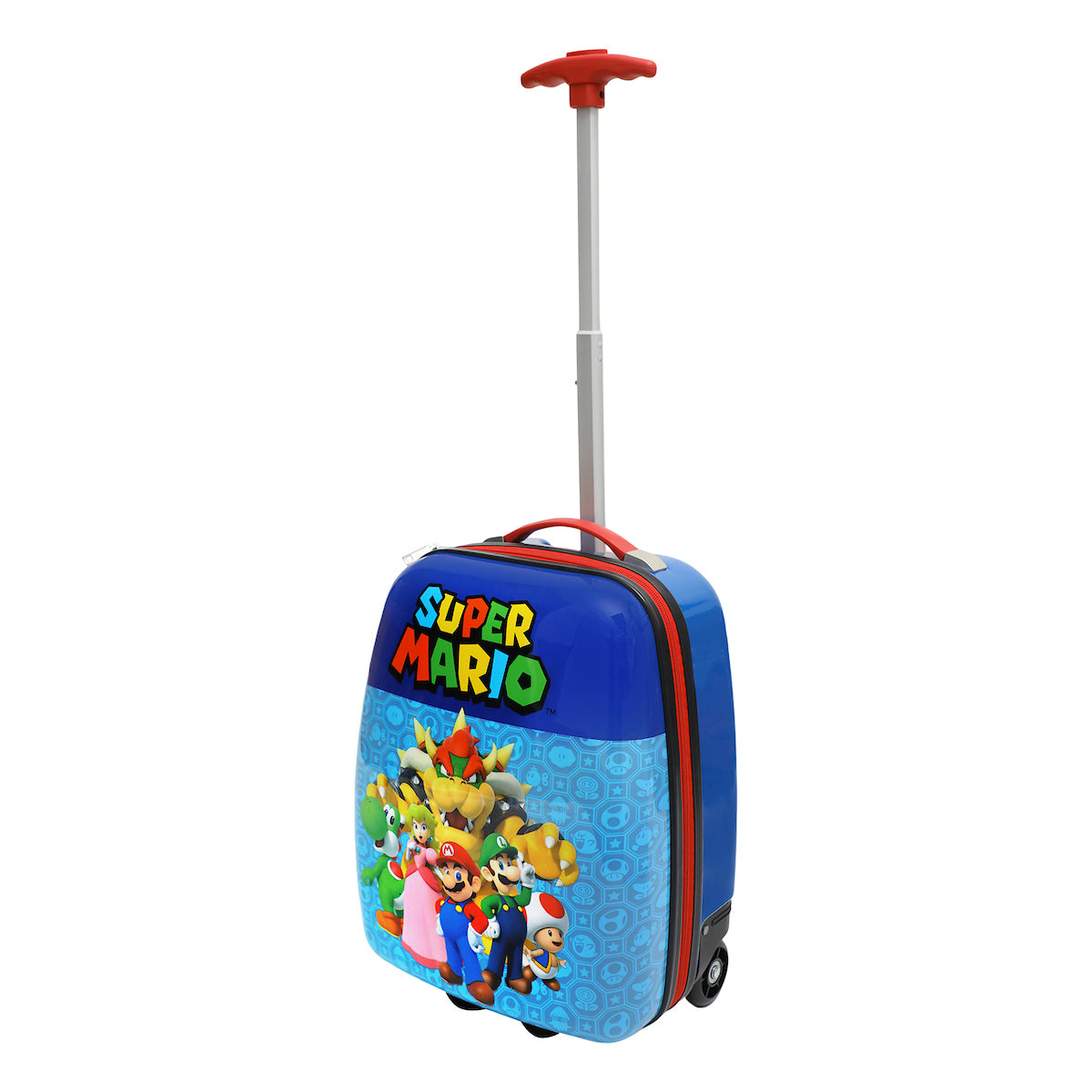 Super Mario 16.5-Inch ABS Youth Carry-on Luggage with Trolley Handle for Toddler