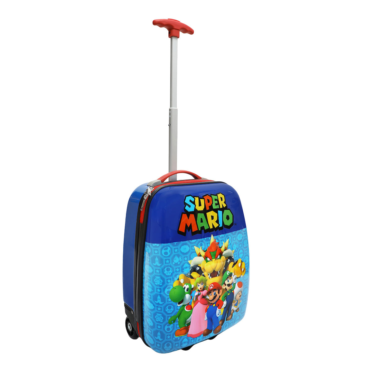 Super Mario 16.5-Inch ABS Youth Carry-on Luggage with Trolley Handle for Toddler