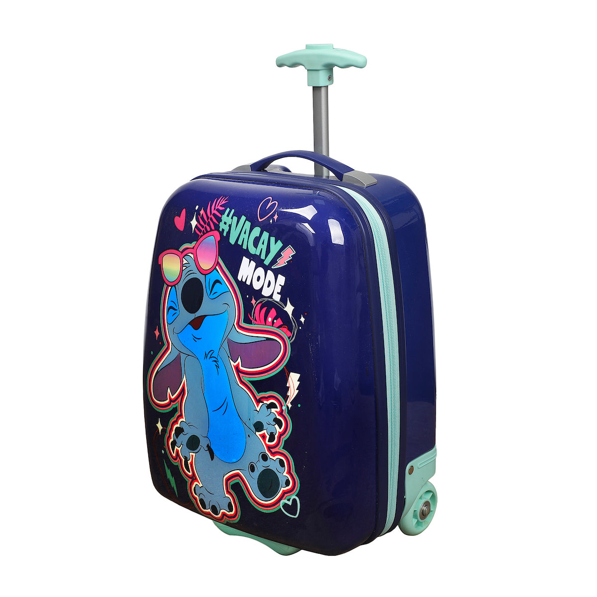 Disney Stitch Vacay Mode Youth 18" 2-Wheeled Hardside Carry-On  Suitcase Luggage for Toddler