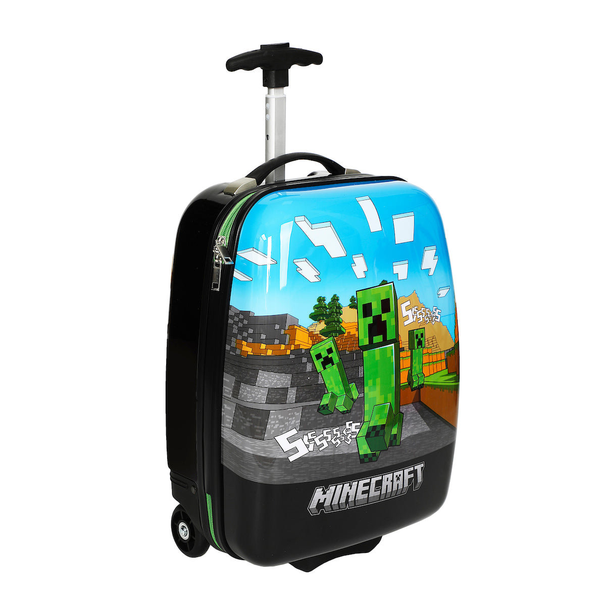Minecraft Cliffside Creepers Youth 18" 2-Wheeled Hardside Toddler Luggage