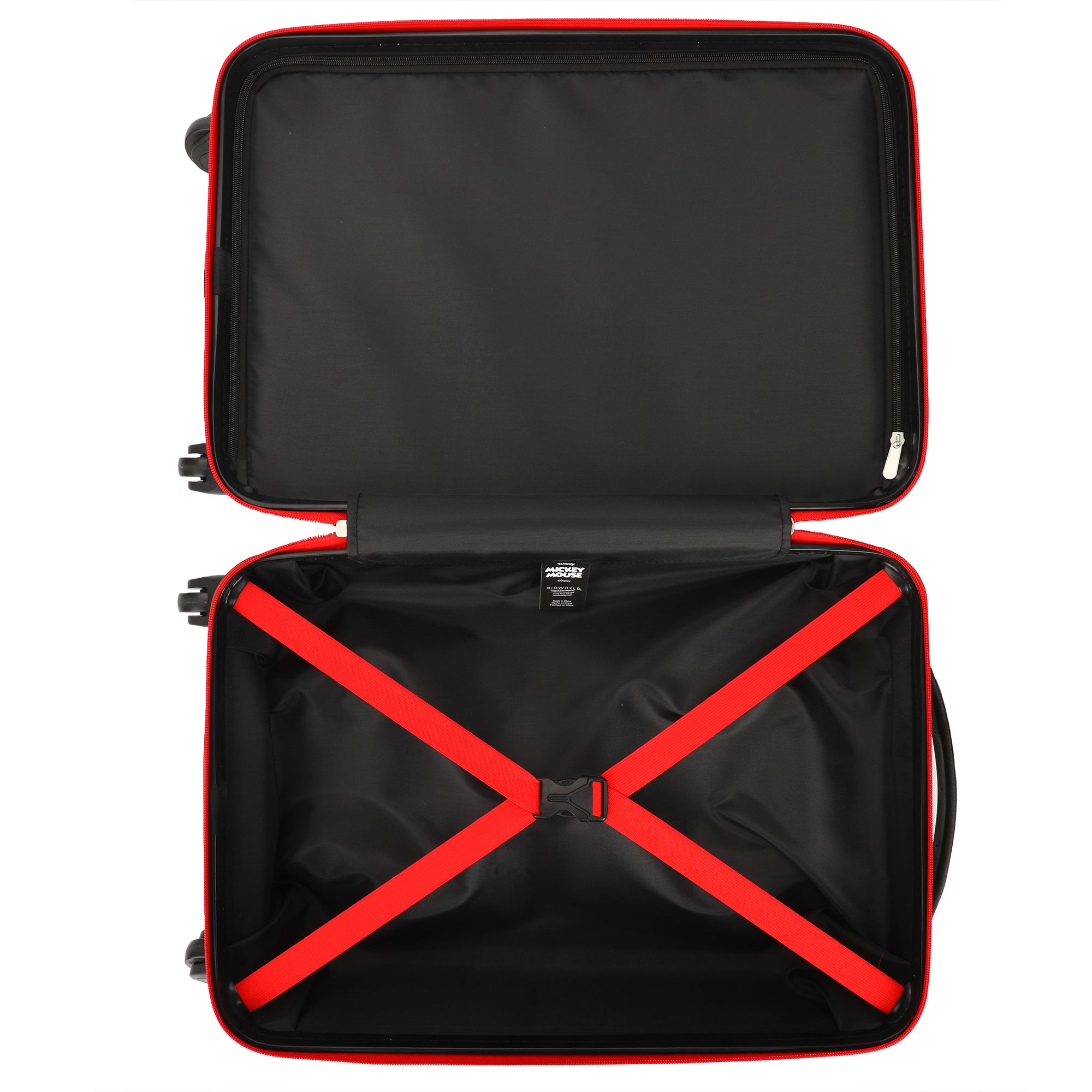 Mickey Mouse 21 Molded Carry-On Luggage Mickey and Minnie Heads Hardside Rolling Luggage