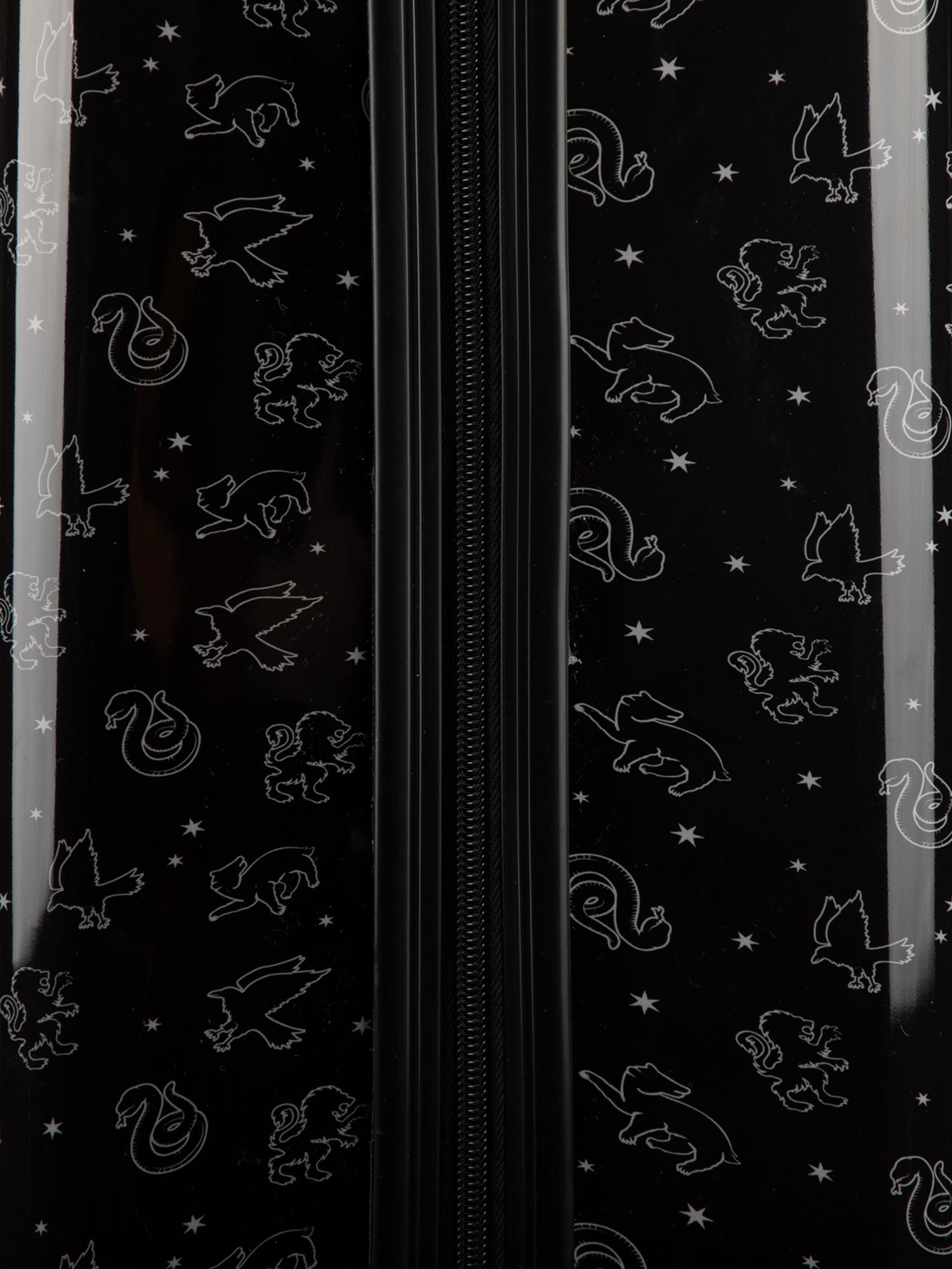 20 Harry Potter ABS Carry-on Luggage with PC Film, Black Crest OSFA