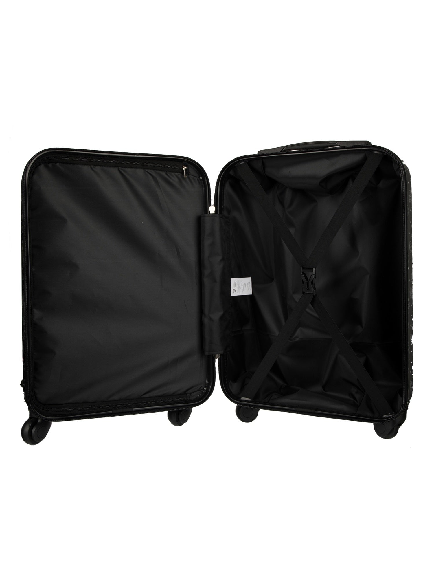 20 Harry Potter ABS Carry-on Luggage with PC Film, Black Crest OSFA