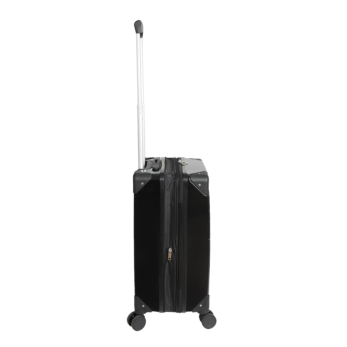 Kuromi Black and Purple 20" Carry-On Suitcase With Wheels And Retractable Handle