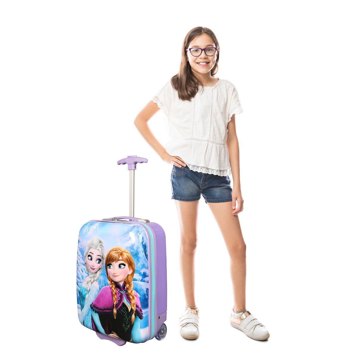 Frozen Anna & Elsa 16.5" Youth 2-Wheel Luggage