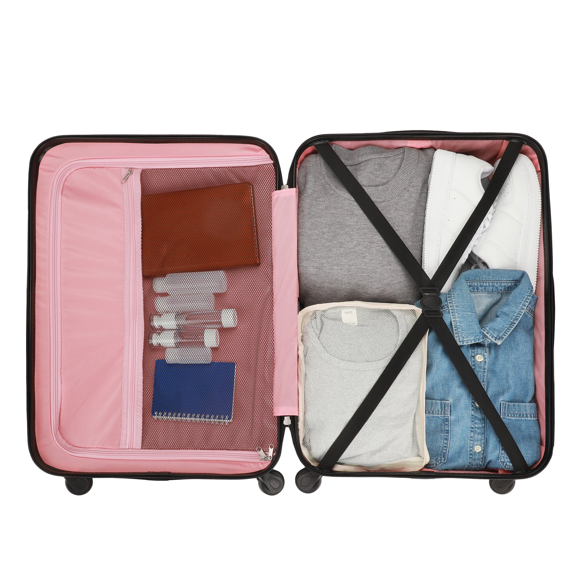 Minnie Mouse Classic Peek-a-Boo Minnie Pink Adult 24" Rolling Luggage