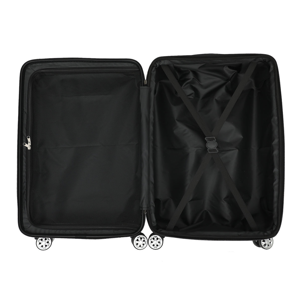 Weatherproof 24 in. Black Wrapped Carry-On Rolling Luggage