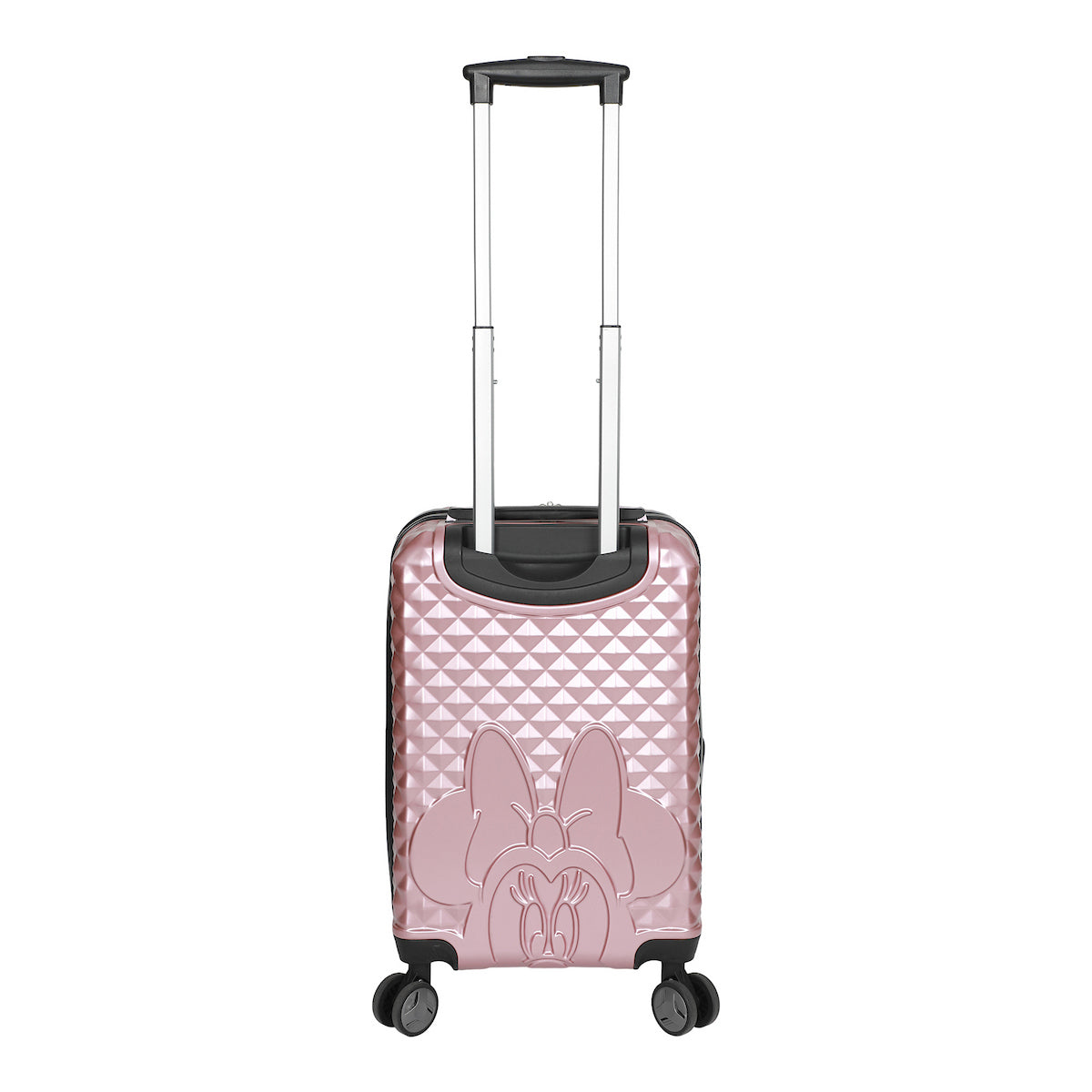 Disney Minnie Mouse Rose Gold 20" Carry-On Luggage With Wheels And Retractable Handle
