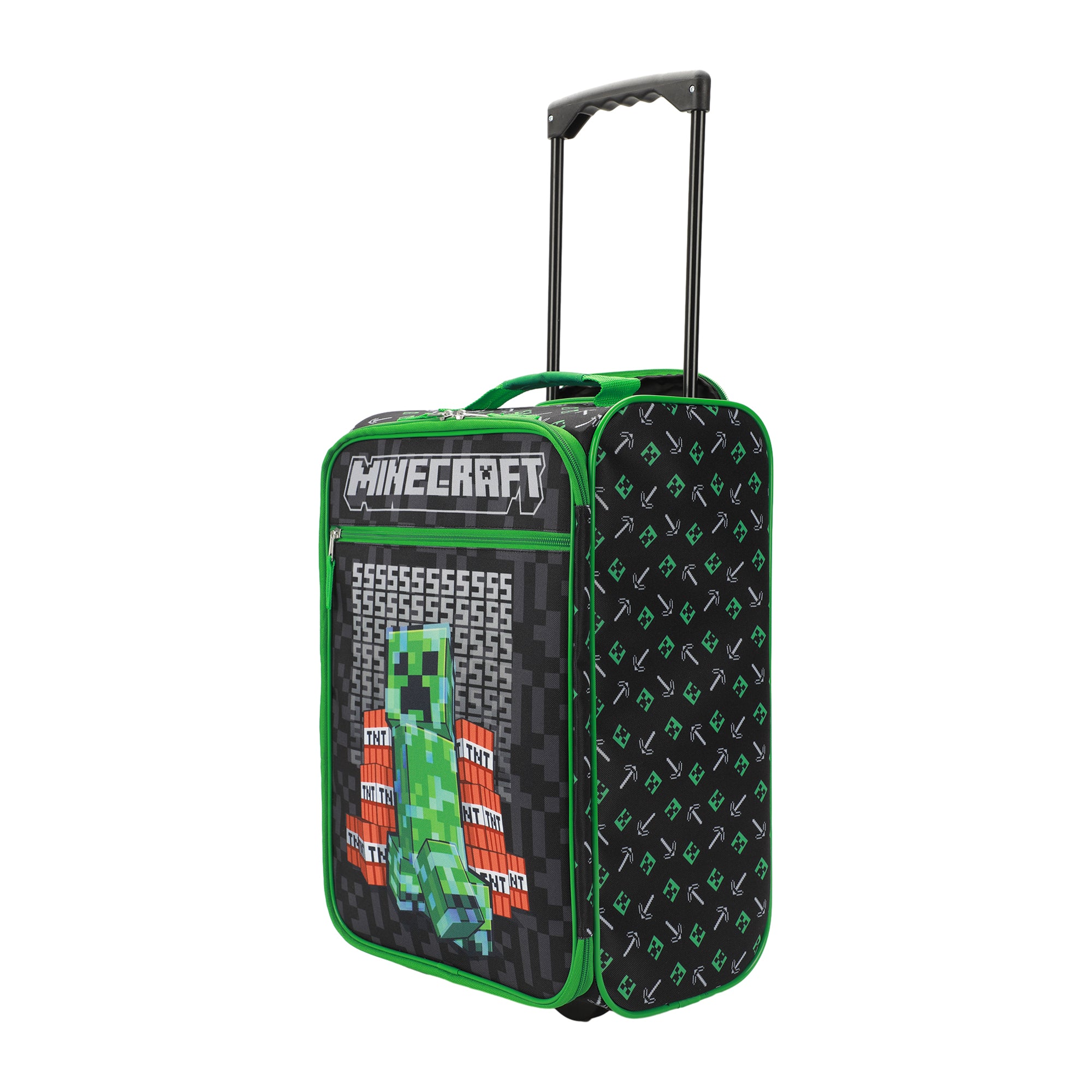 Minecraft Creeper TNT Black 18" Pilot Case