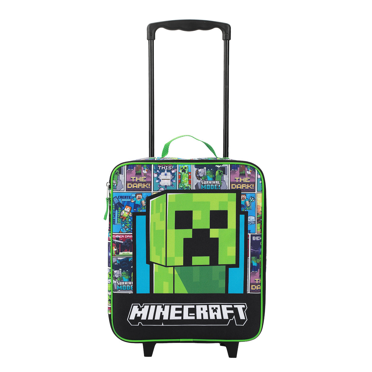 Minecraft Creeper Youth 4-Piece Travel Set-14" Carry-on, Duffle Bag, and Luggage Tag Set