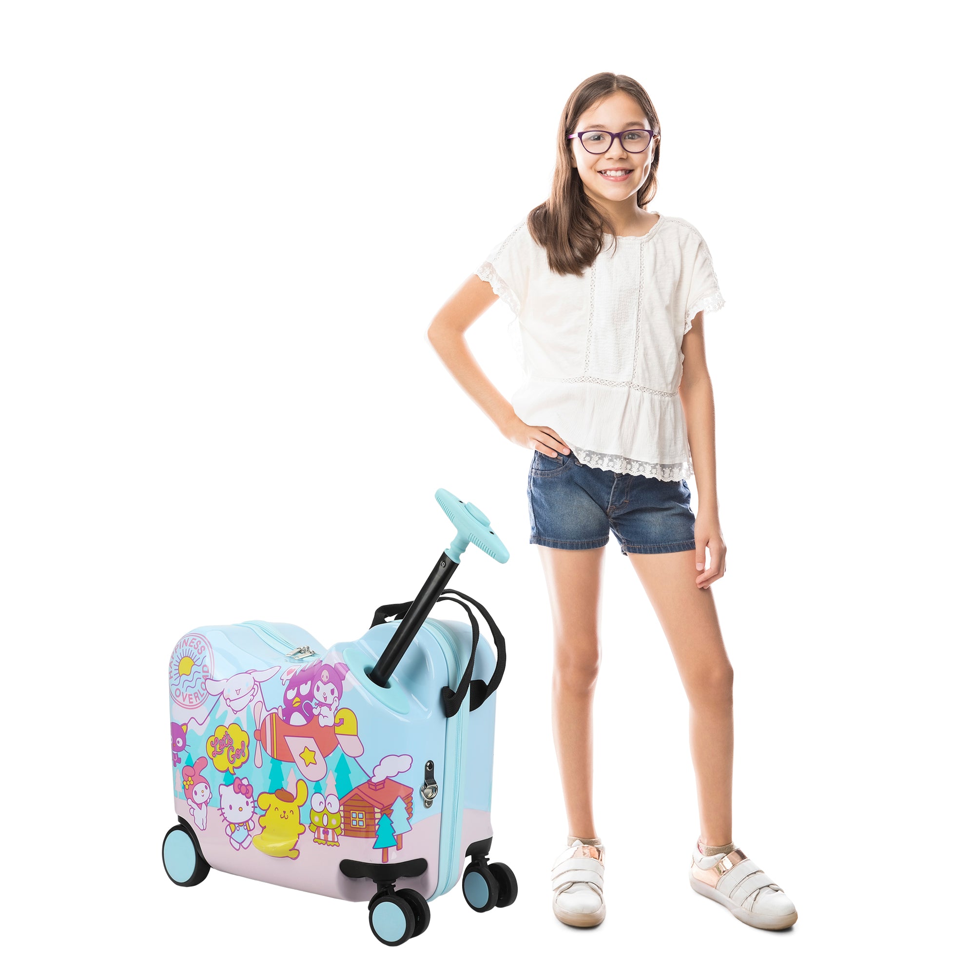 Hello Kitty & Friends Ride-On 18" Suitcase For Kids & Toddlers