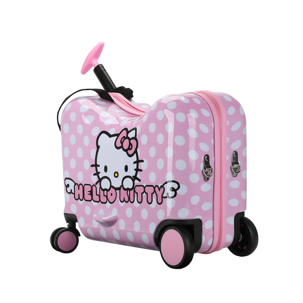 Hello Kitty Character Face Pink Ride-On Luggage