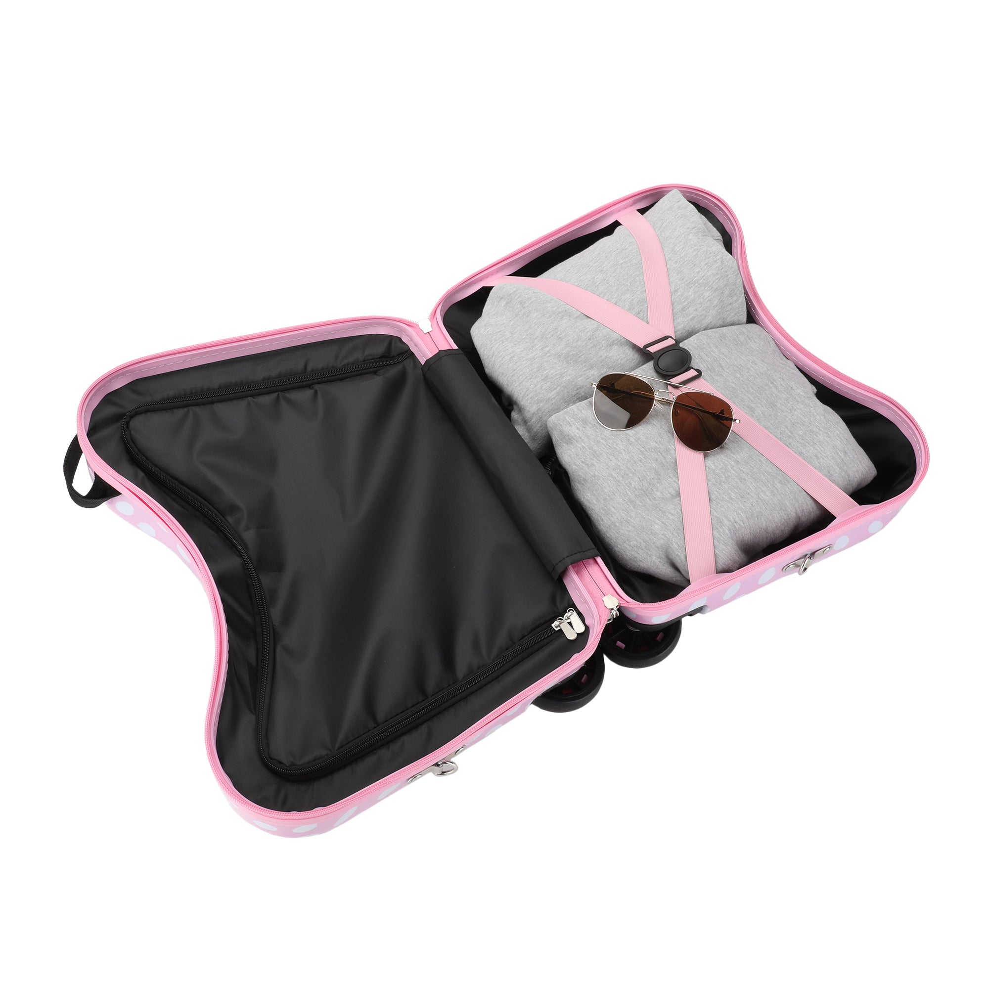 Hello Kitty Character Face Pink Ride-On Luggage