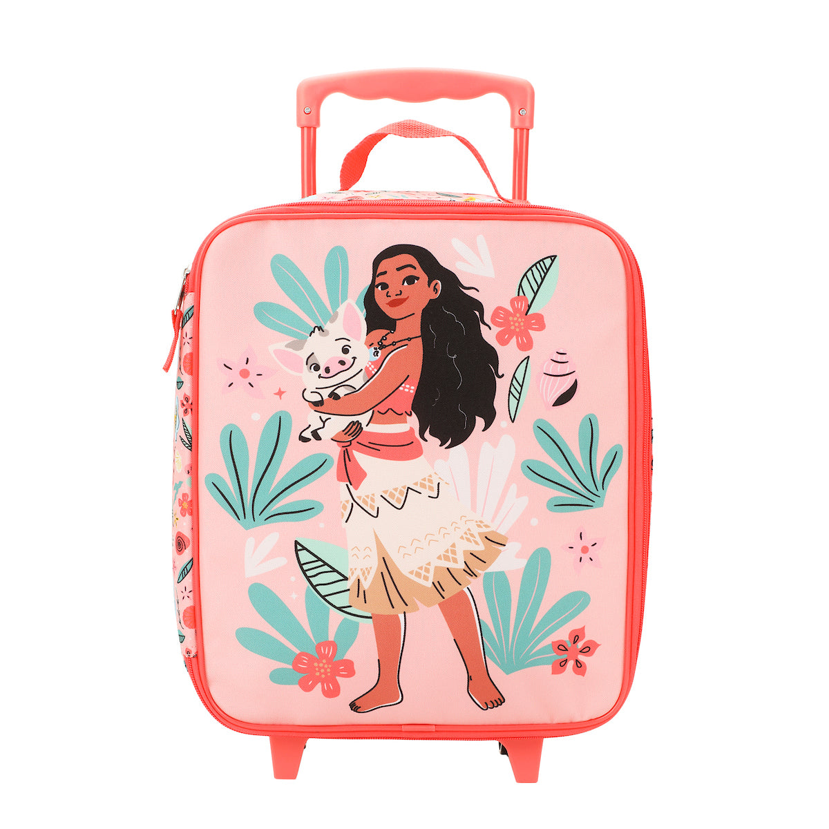 Moana Pua & Moana Tropical Print Youth 4-Piece Carry On Luggage Travel Set
