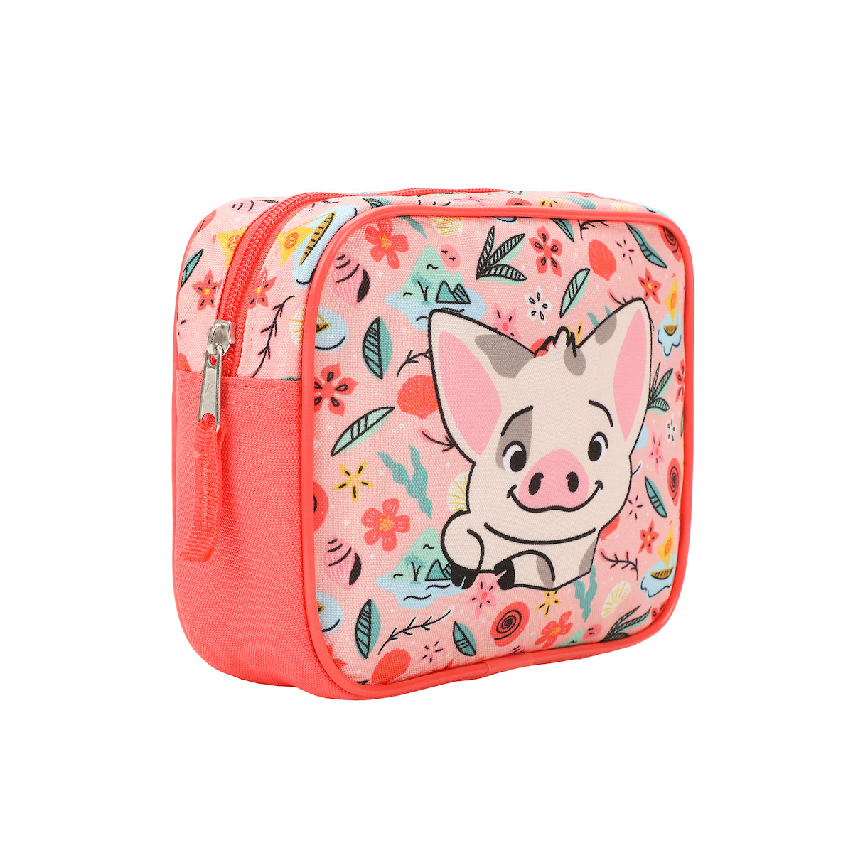 Moana Pua & Moana Tropical Print Youth 4-Piece Carry On Luggage Travel Set