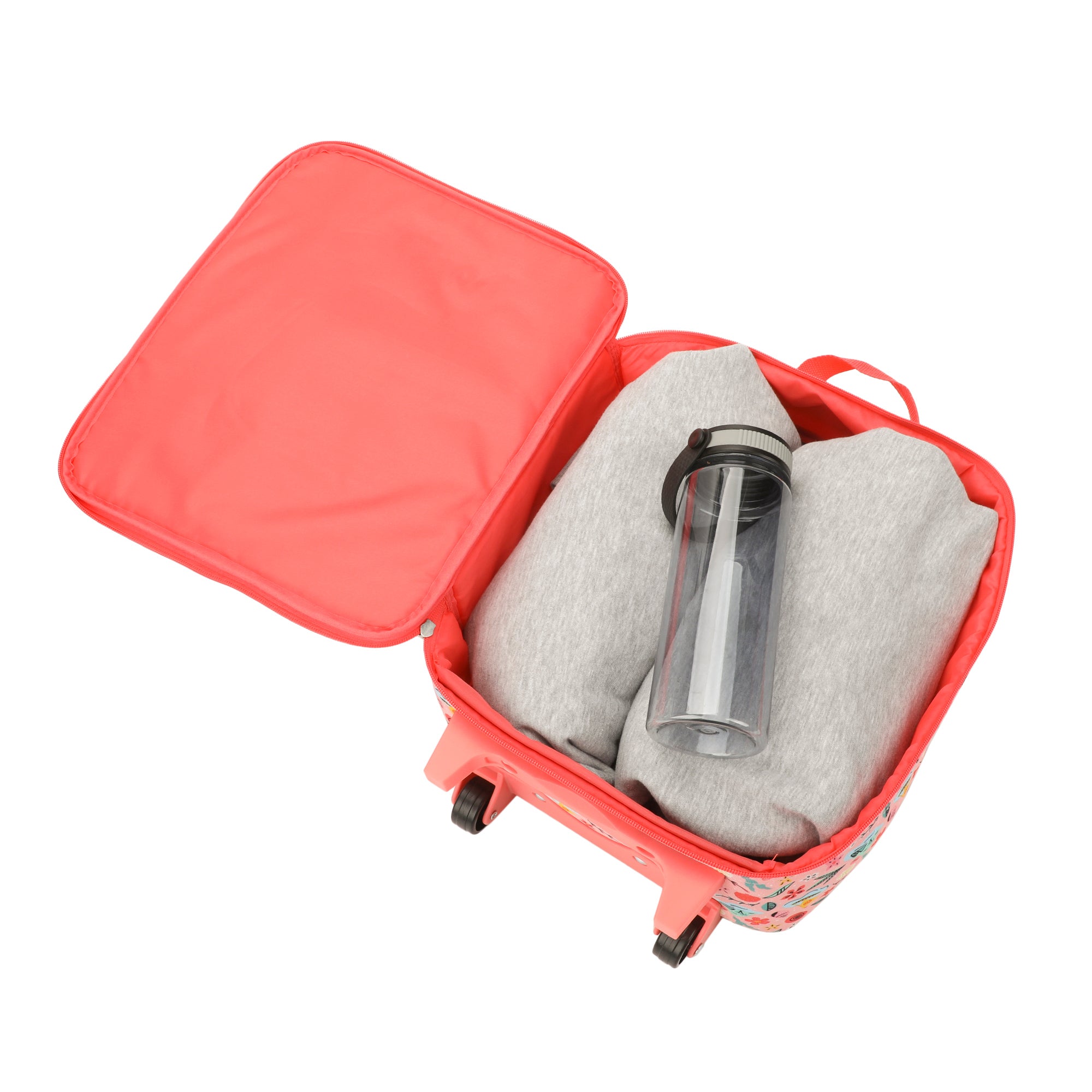 Moana Pua & Moana Tropical Print Youth 4-Piece Carry On Luggage Travel Set