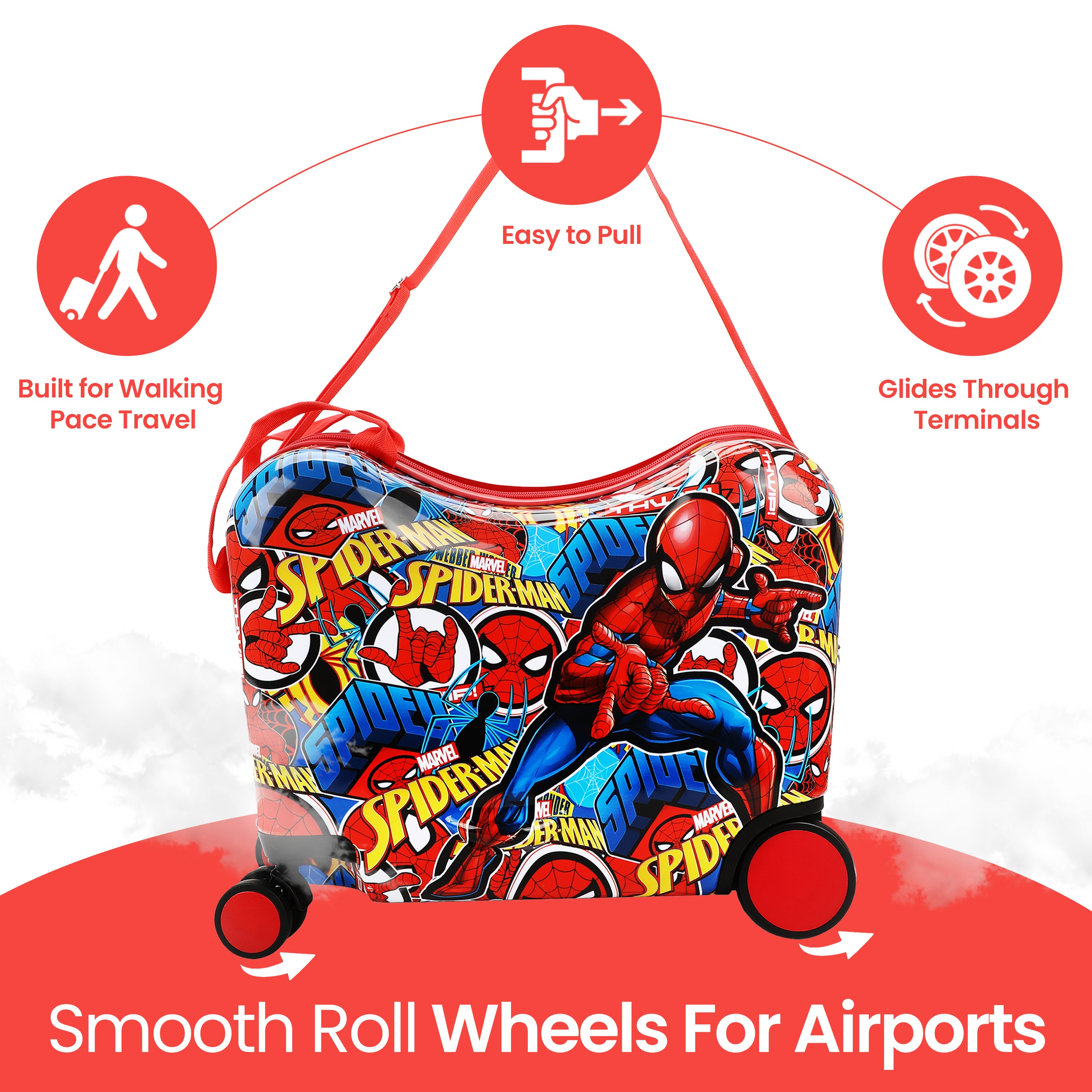 Spider-Man All-Over Print 18" Ride-On Luggage