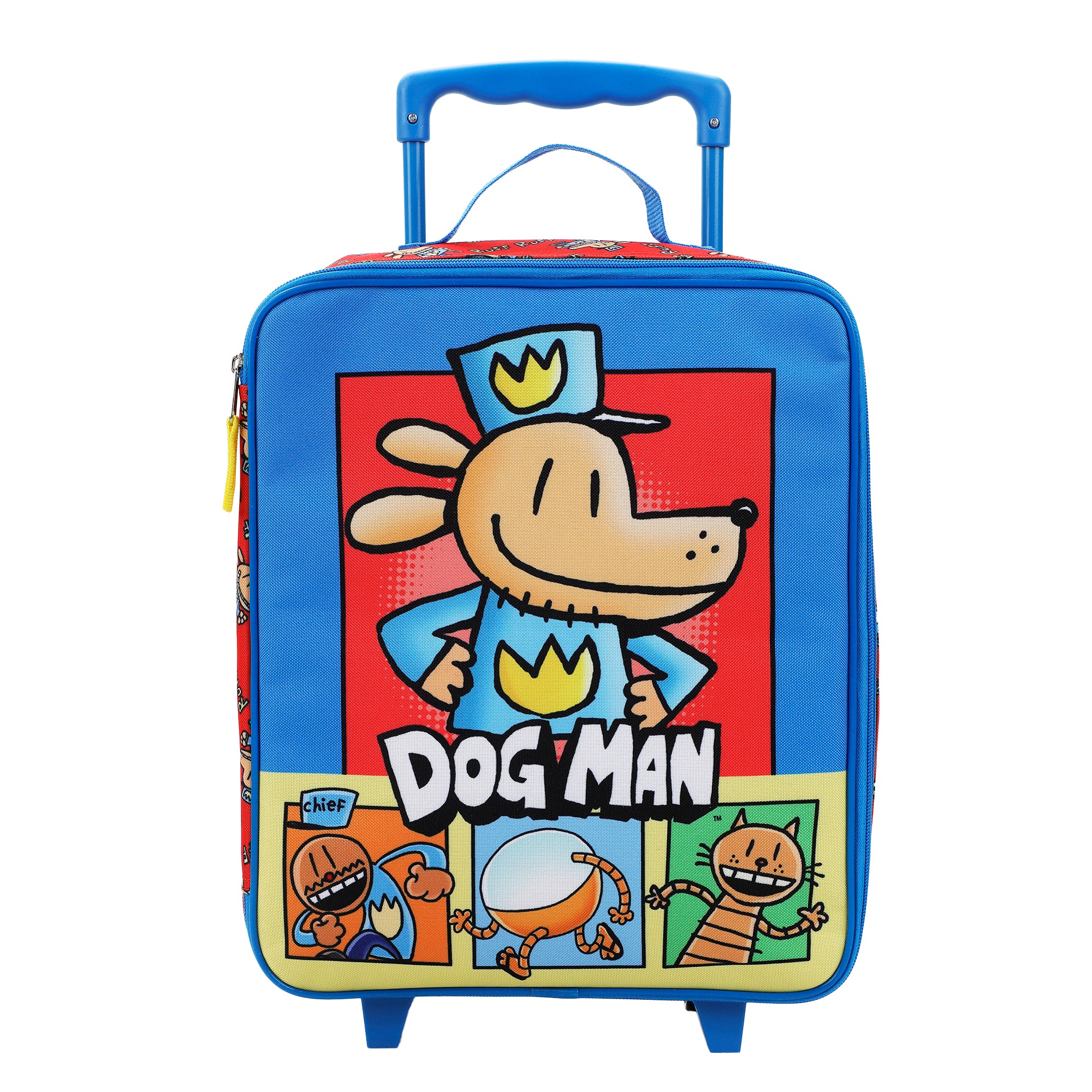 Dog Man Character Squares 4-Piece Youth Travel Set Carry on luggage