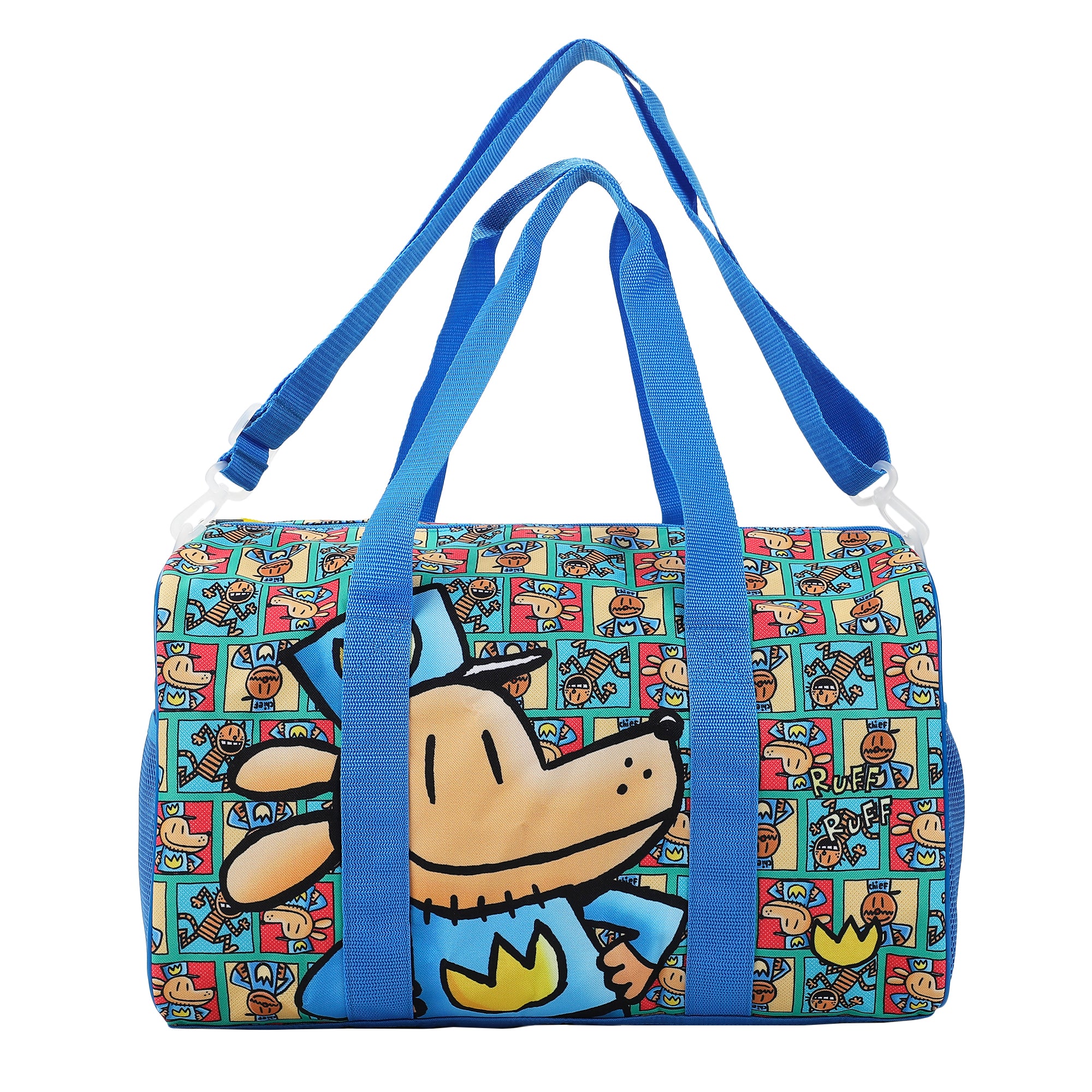 Dog Man Character Squares 4-Piece Youth Travel Set Carry on luggage