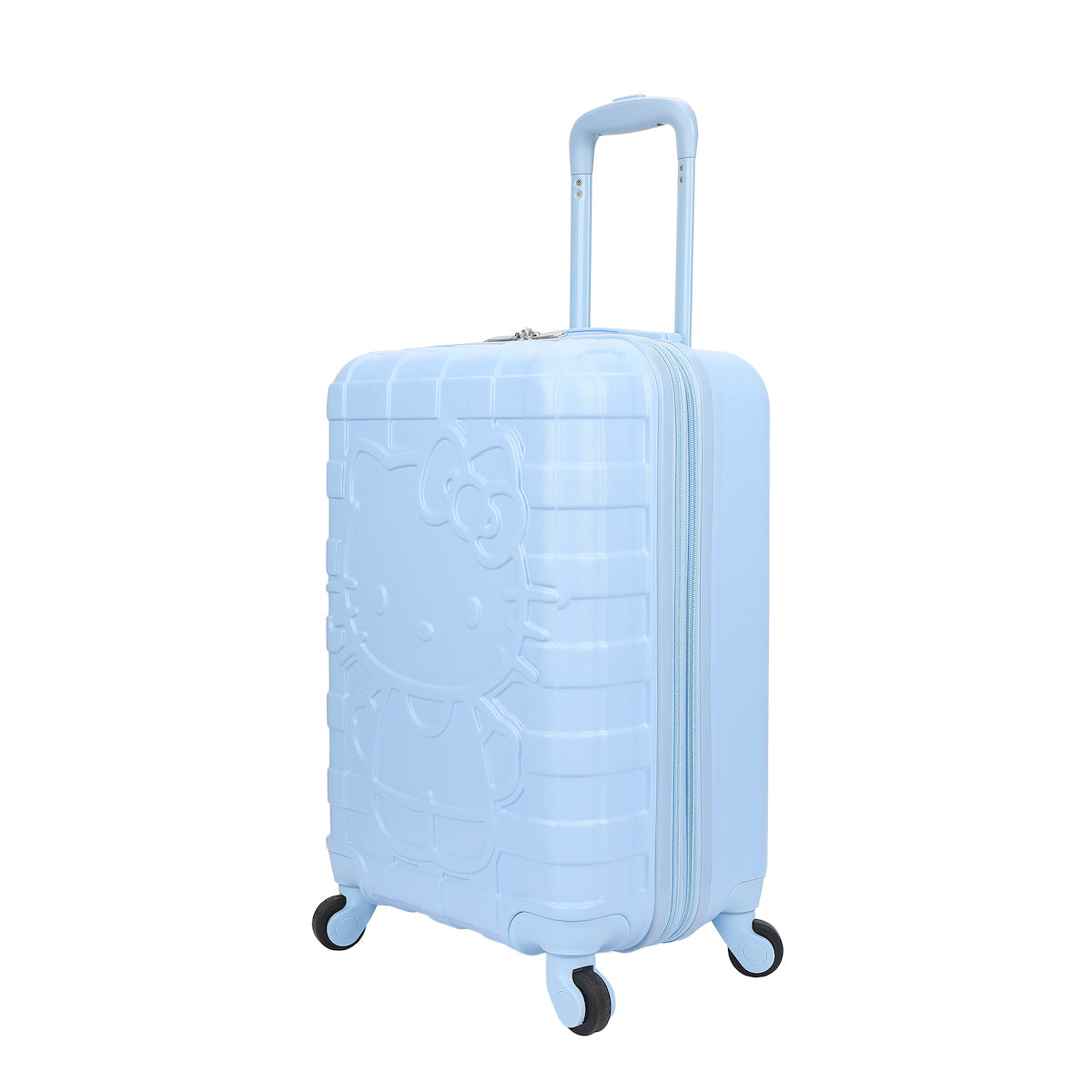 Hello Kitty Blue Checkered Adult 20" Rolling Luggage