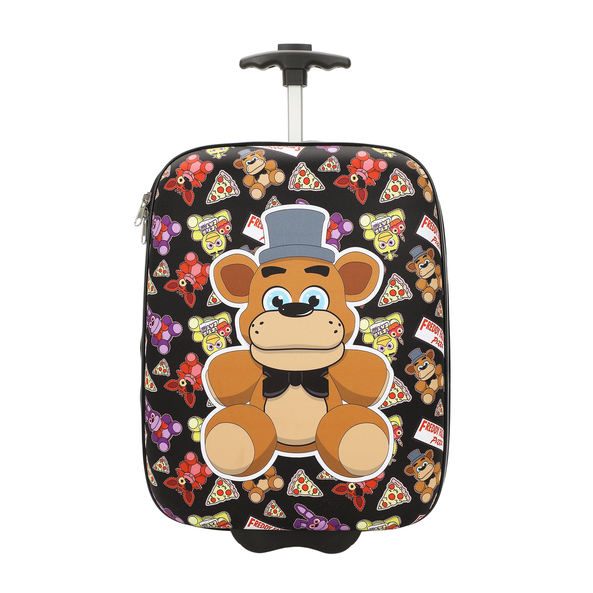 Five Nights At Freddy's Freddy Fazbear Character Print 2-Piece Youth EVA Wheeled Luggage & Travel Backpack Set