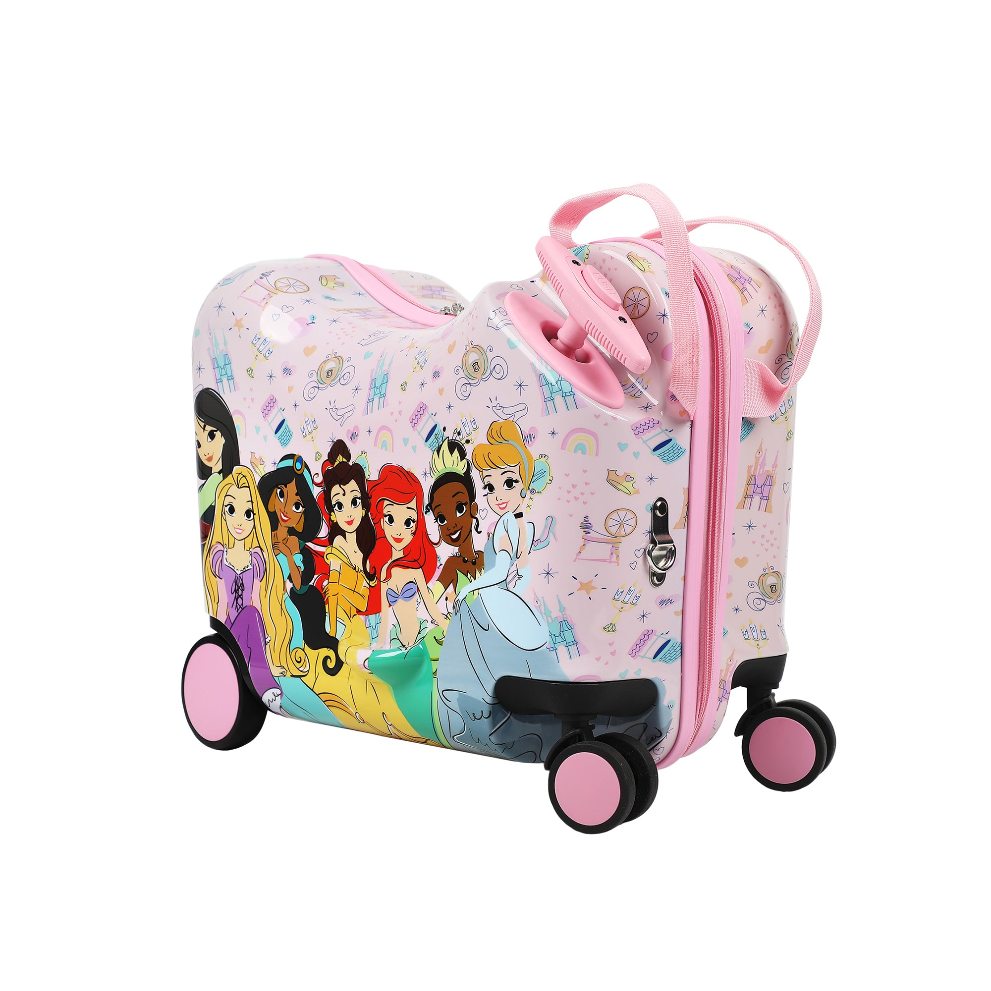 Disney Princesses Ride-On 18" Suitcase For Kids & Toddlers
