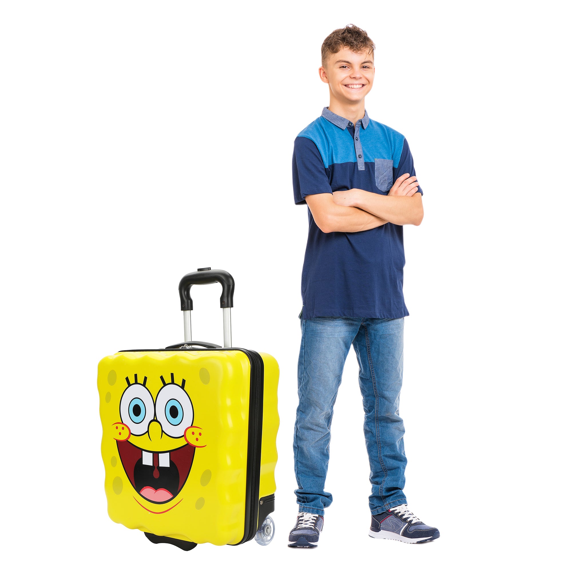 Spongebob Squarepants Character Face 15" Novelty Luggage