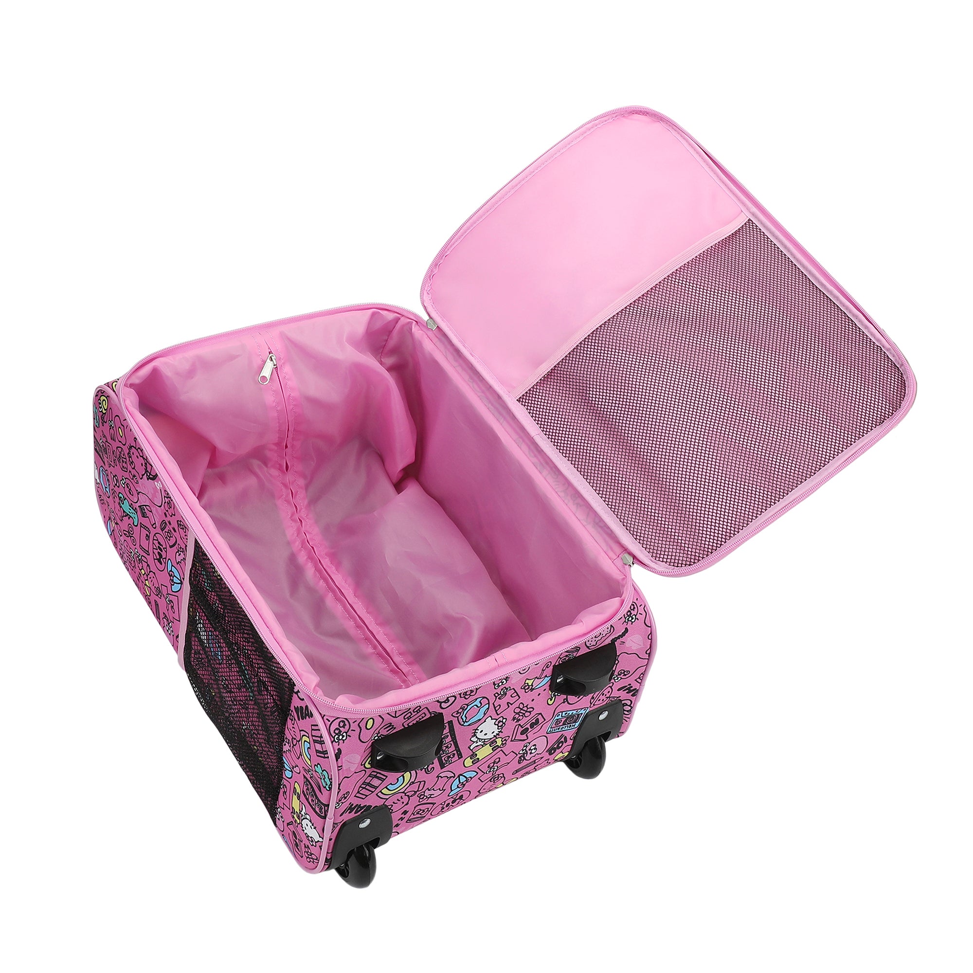 Hello Kitty Character Face & Icons Pink 18" Pilot Case