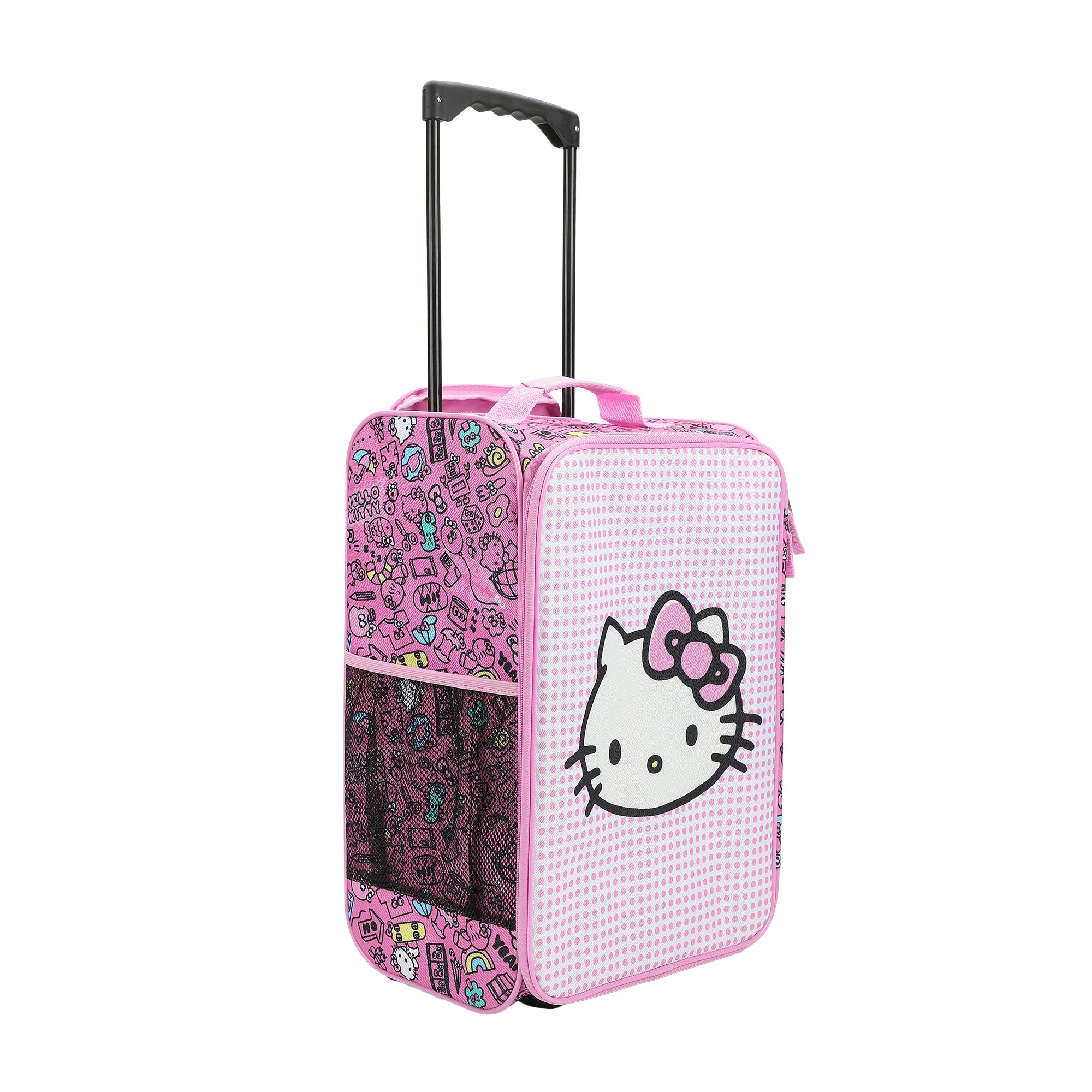 Hello Kitty Character Face & Icons Pink 18" Pilot Case