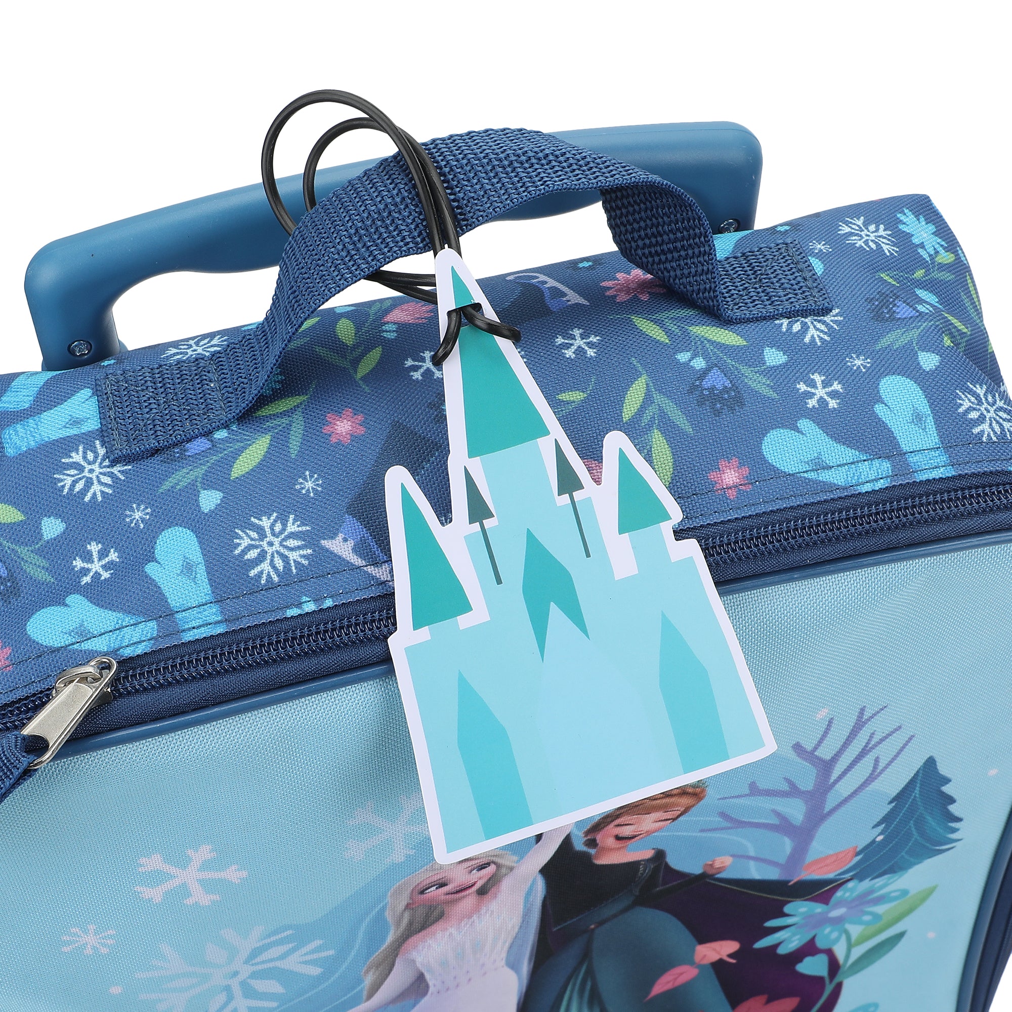 Frozen Elsa & Anna Kids’ 4-Piece Travel Set With Suitcase, Duffle Bag, Toiletries Case, and Luggage Tag