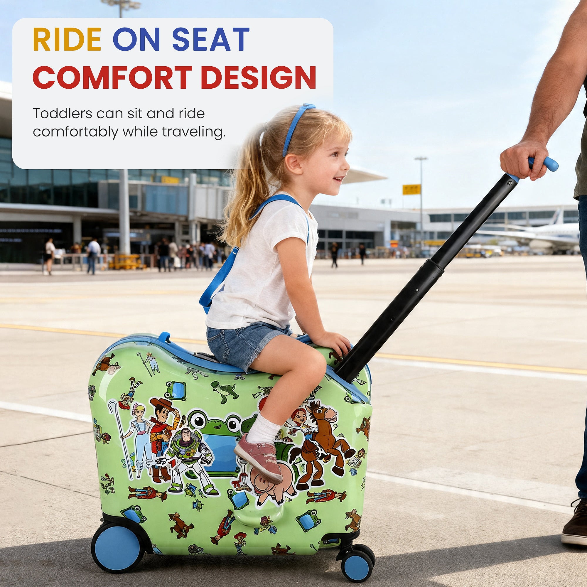 Toy Story Kids Ride-On 15" Luggage For Travel and Adventures