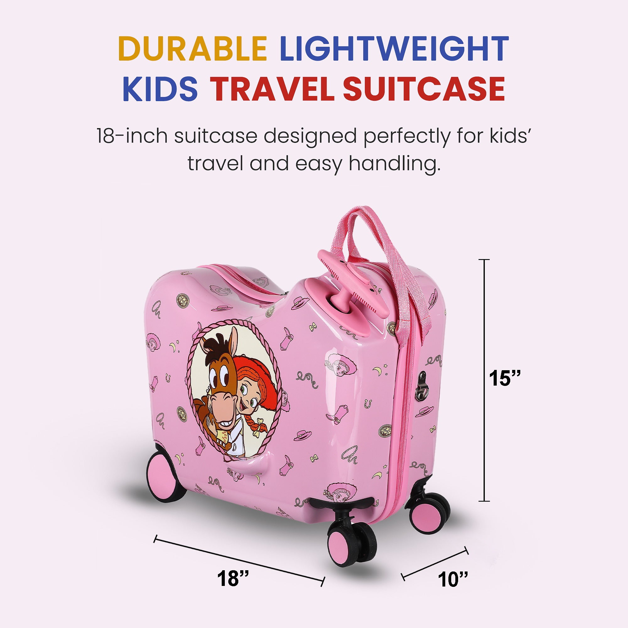 Toy Story Jessie Ride-On Kids 15" Luggage for Travel and Adventures
