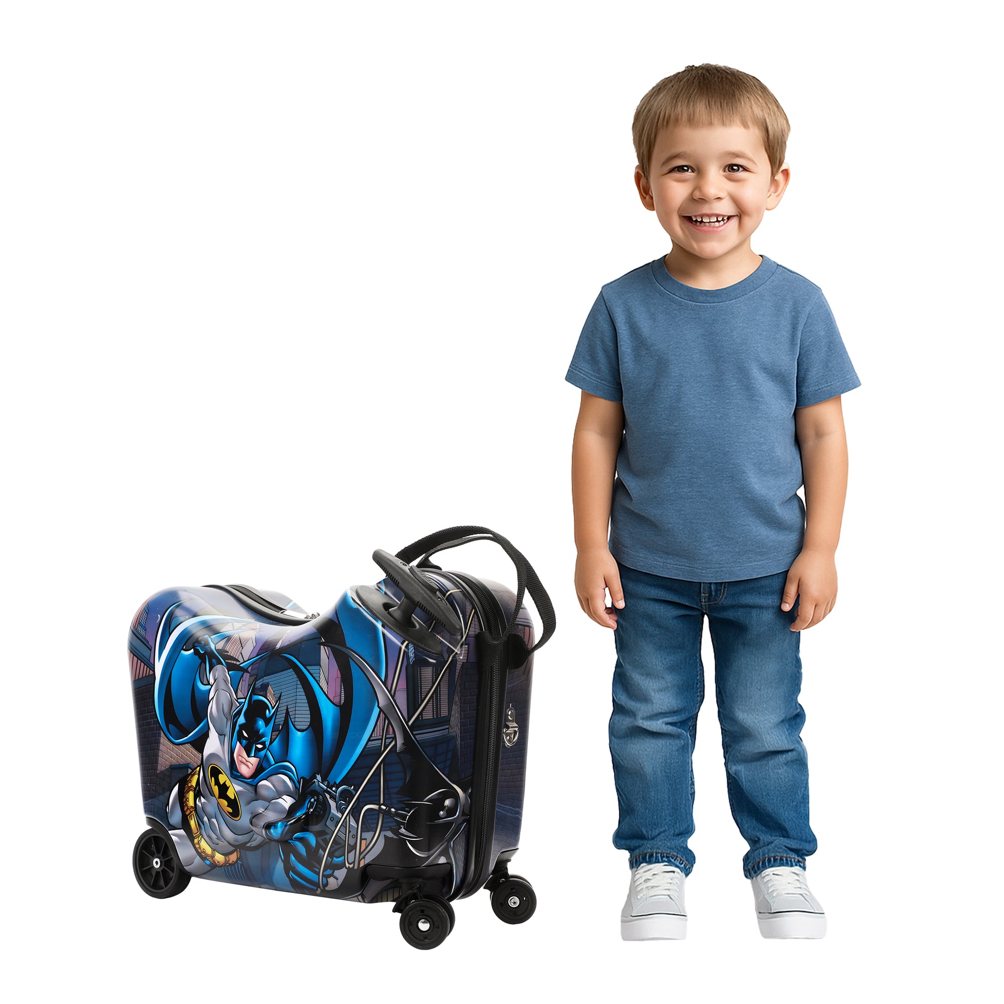 Batman Caped Crusader Ride-On Luggage For Kids & Toddlers