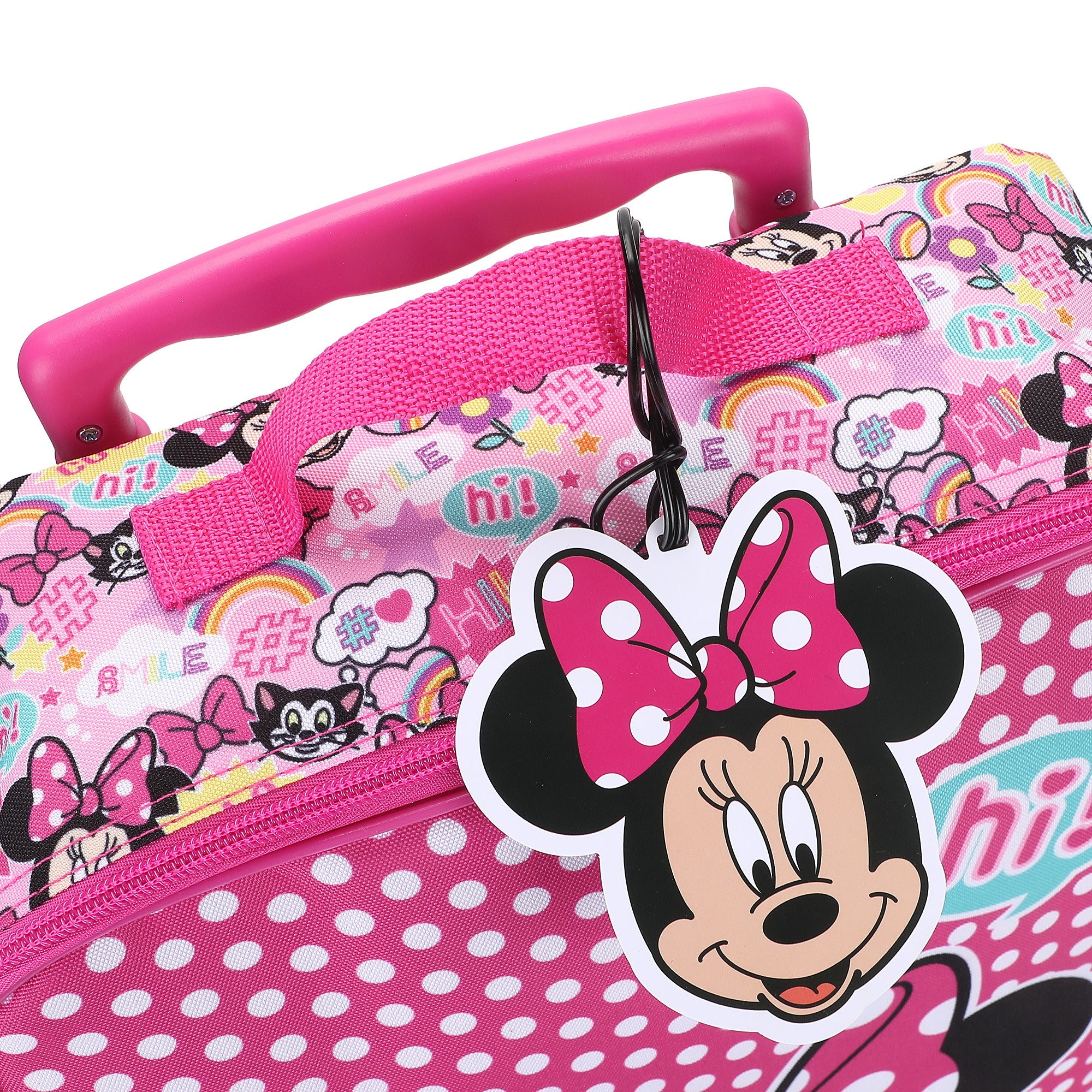 Minnie Mouse Classic Kids 4-Piece Luggage Set with 14" Pilot Case, Utility Case, Duffle Bag & Luggage Tag