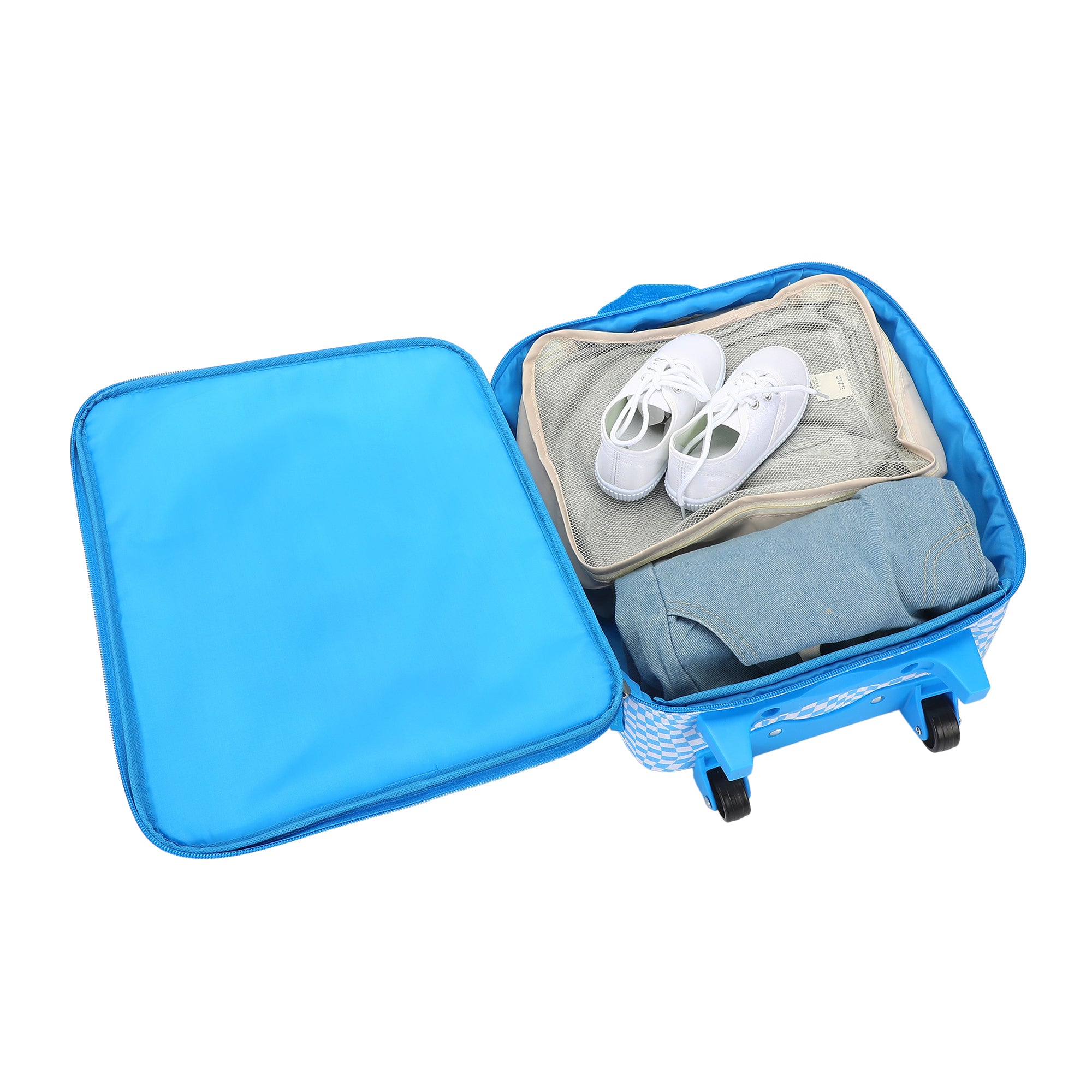Sonic the Hedgehog Kids' 4-Piece Travel Set With Suitcase, Duffle Bag, Toiletries Case, and Luggage Tag