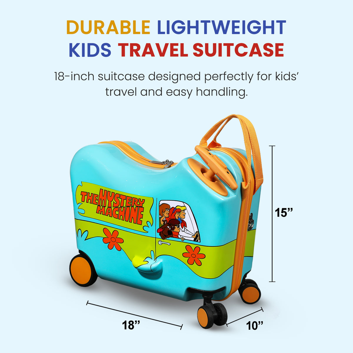 Scooby Doo Kids Ride On Luggage for Travel Adventures