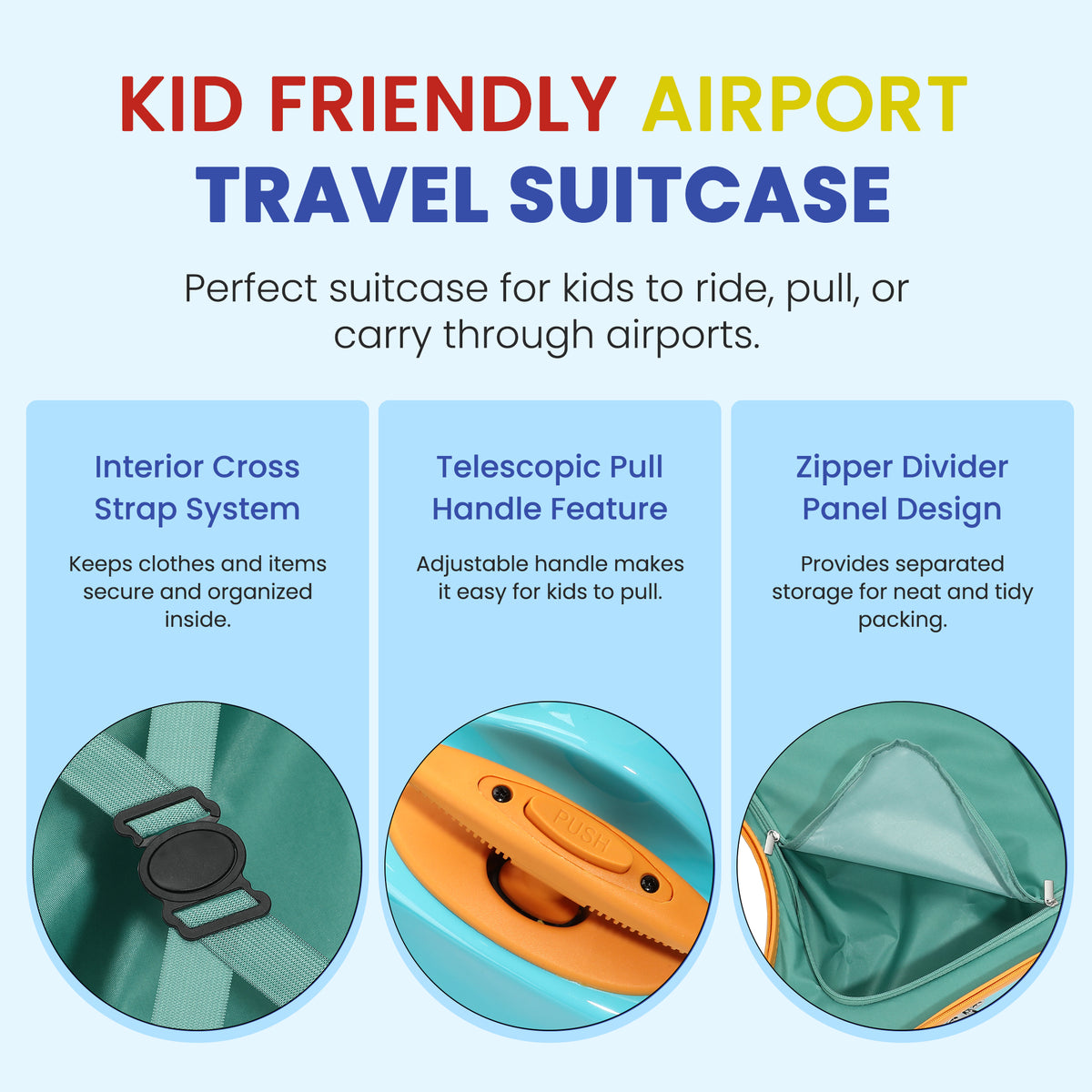 Scooby Doo Kids Ride On Luggage for Travel Adventures