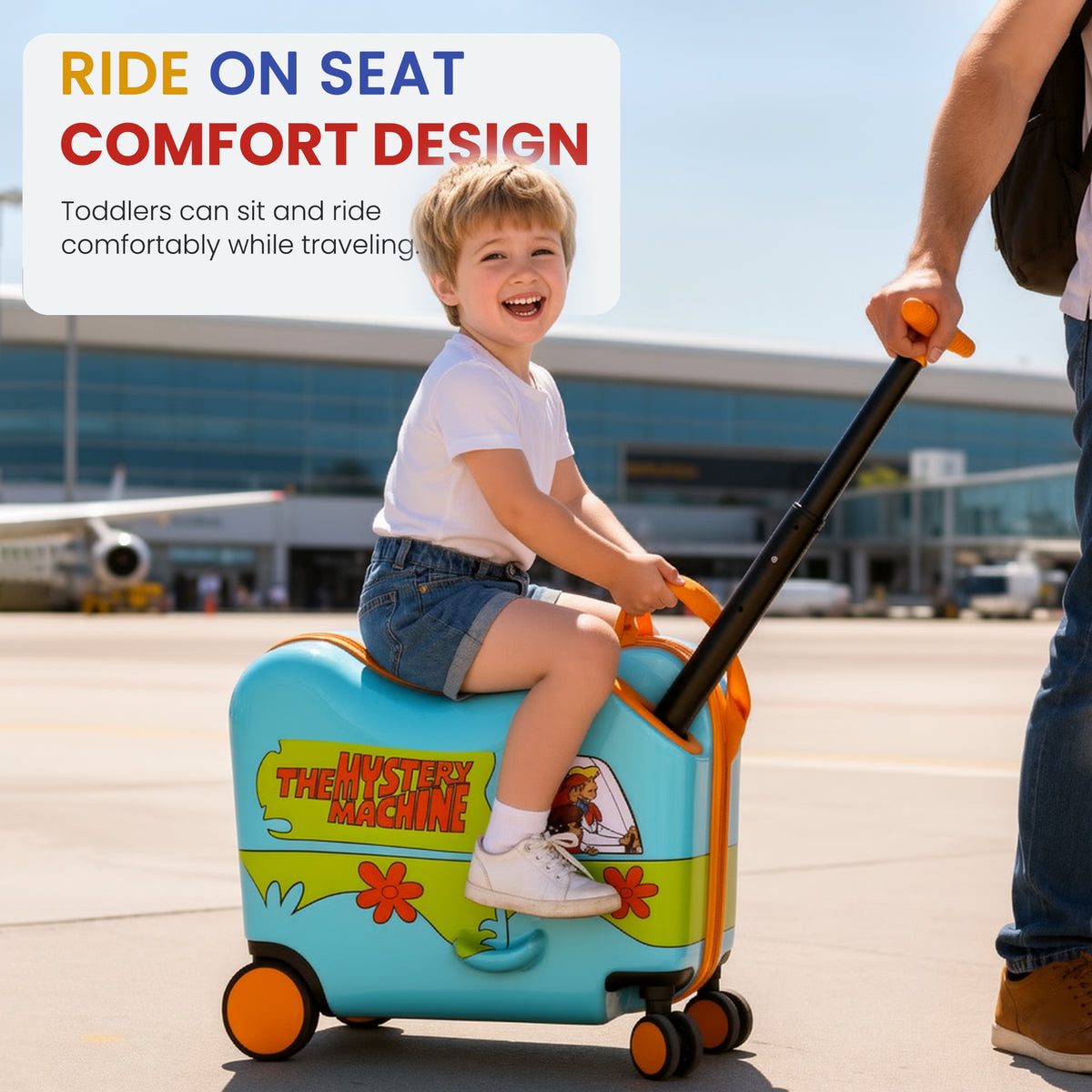 Scooby Doo Kids Ride On Luggage for Travel Adventures