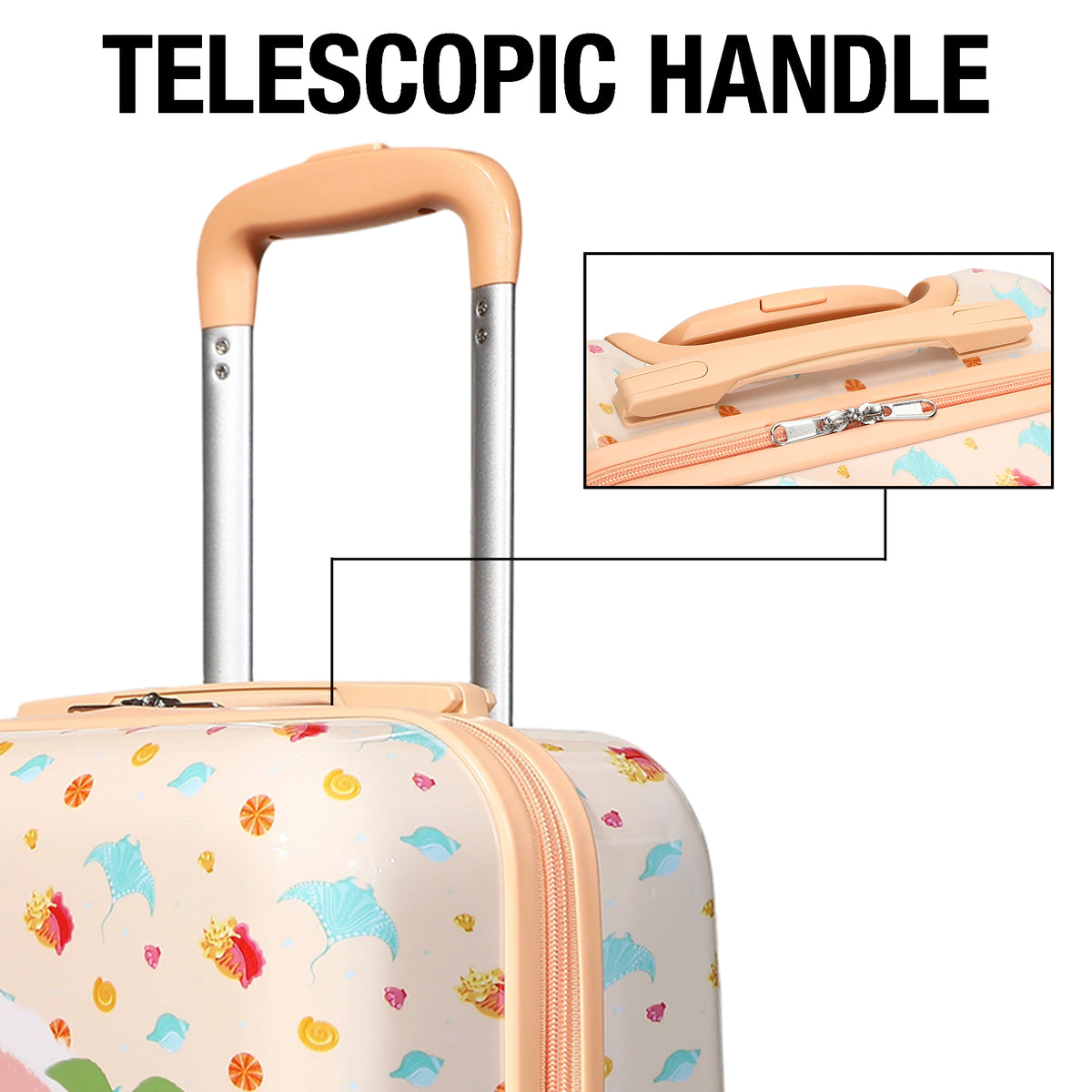 Moana and Friends Kids ABS Luggage for Travel Adventures