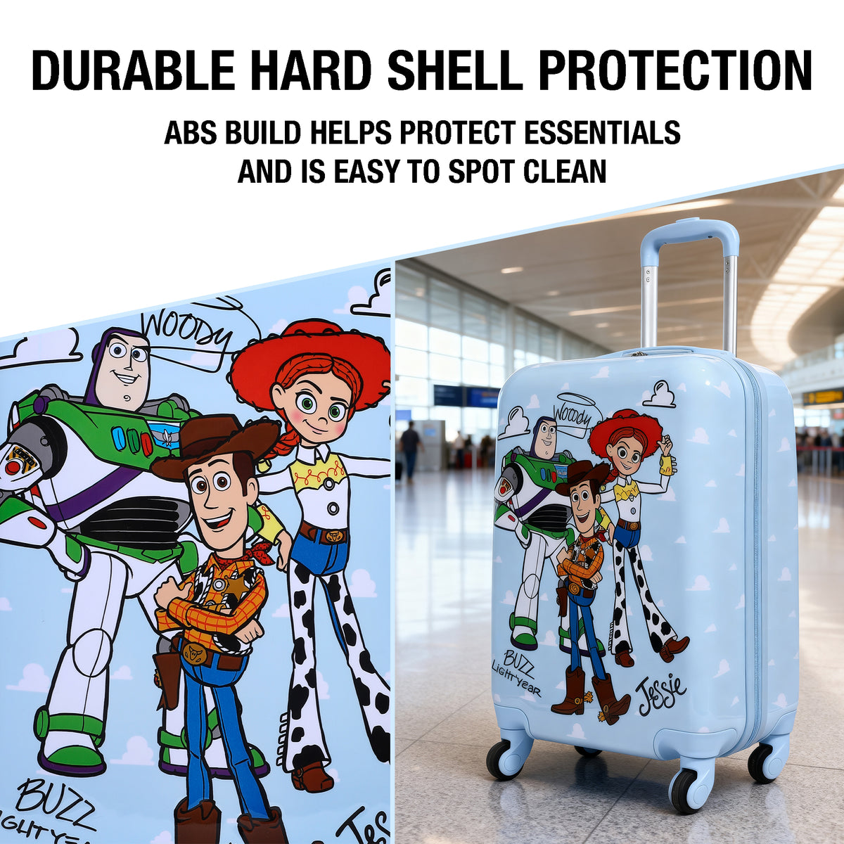 Toy Story Buzz Woody Jessie Cloud 20" ABS Luggage