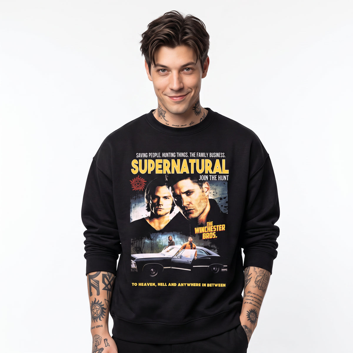 Supernatural Winchester Bros Sweatshirt For Adult Fans