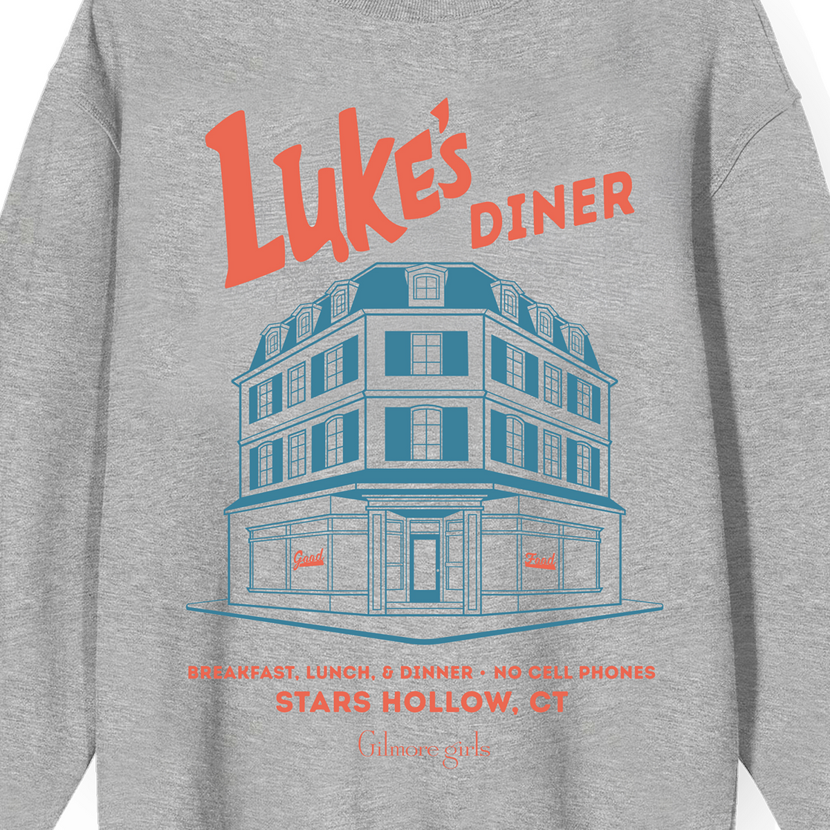 Gilmore Girls Luke Diner Building Sweatshirt for Adult Fans