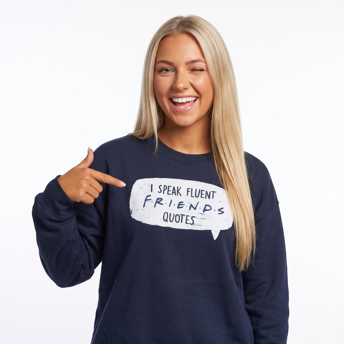 Friends TV I Speak Fluent Friends Quotes Sweatshirt