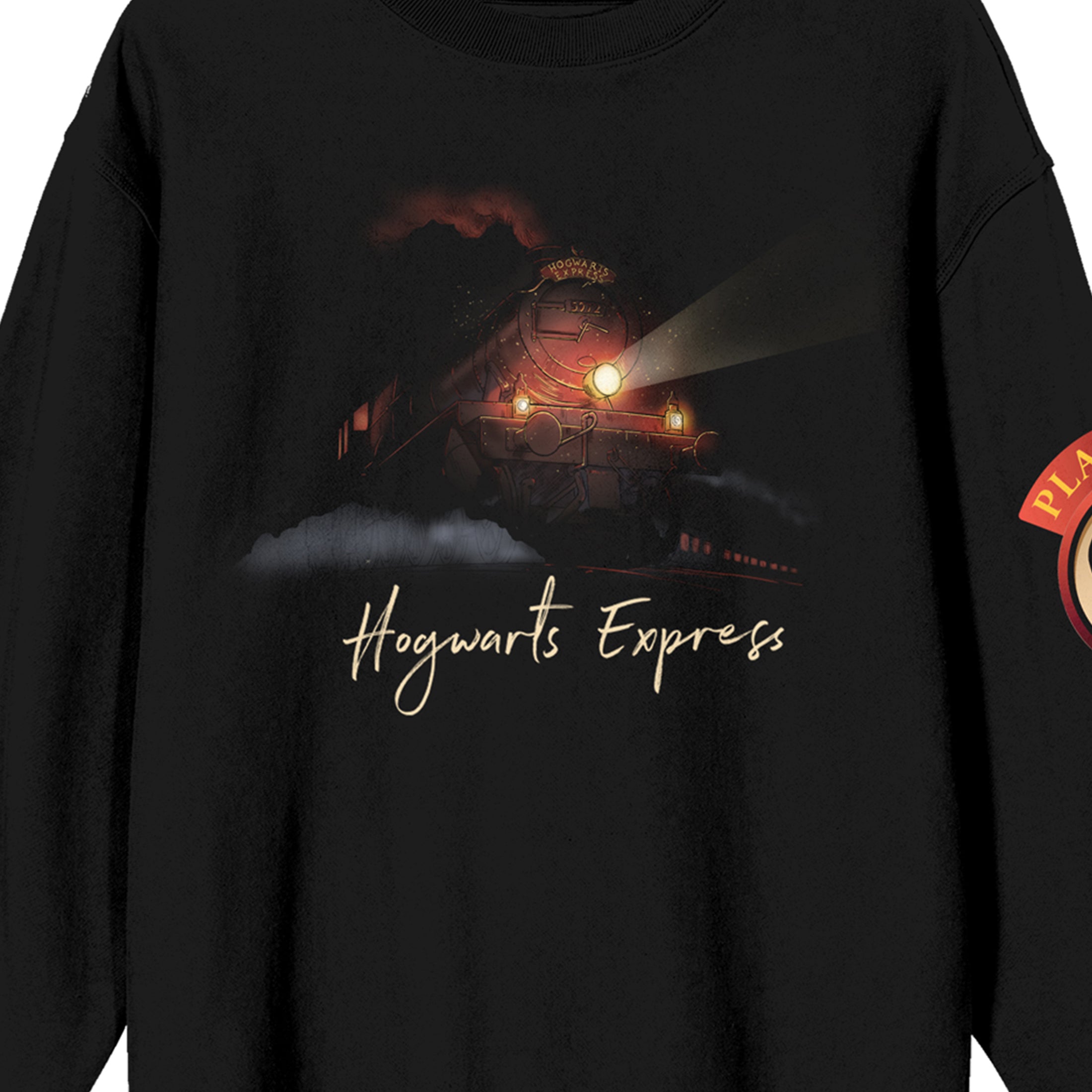 Harry Potter Hogwarts Express Women's Black Crew Neck Sweatshirt
