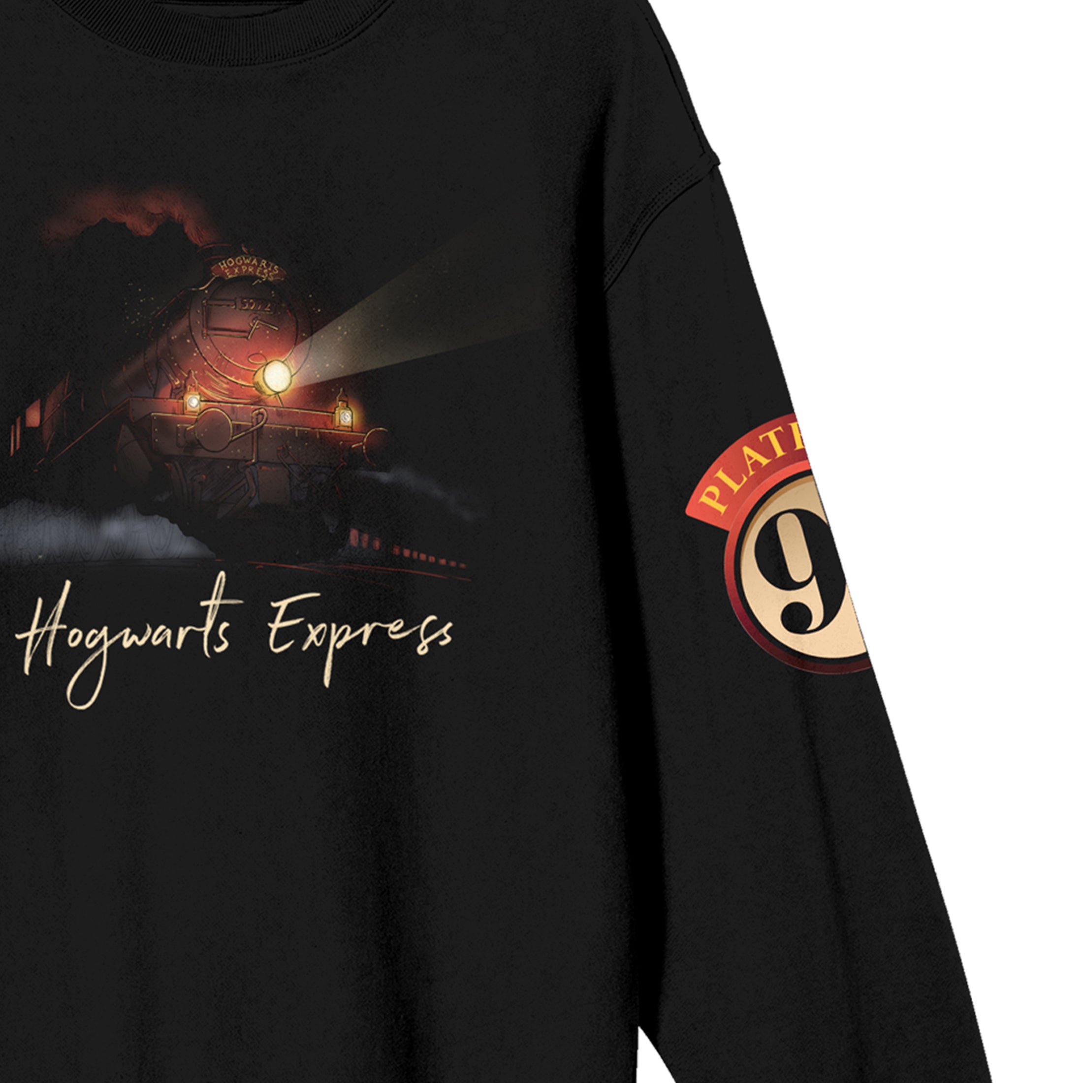 Harry Potter Hogwarts Express Women's Black Crew Neck Sweatshirt
