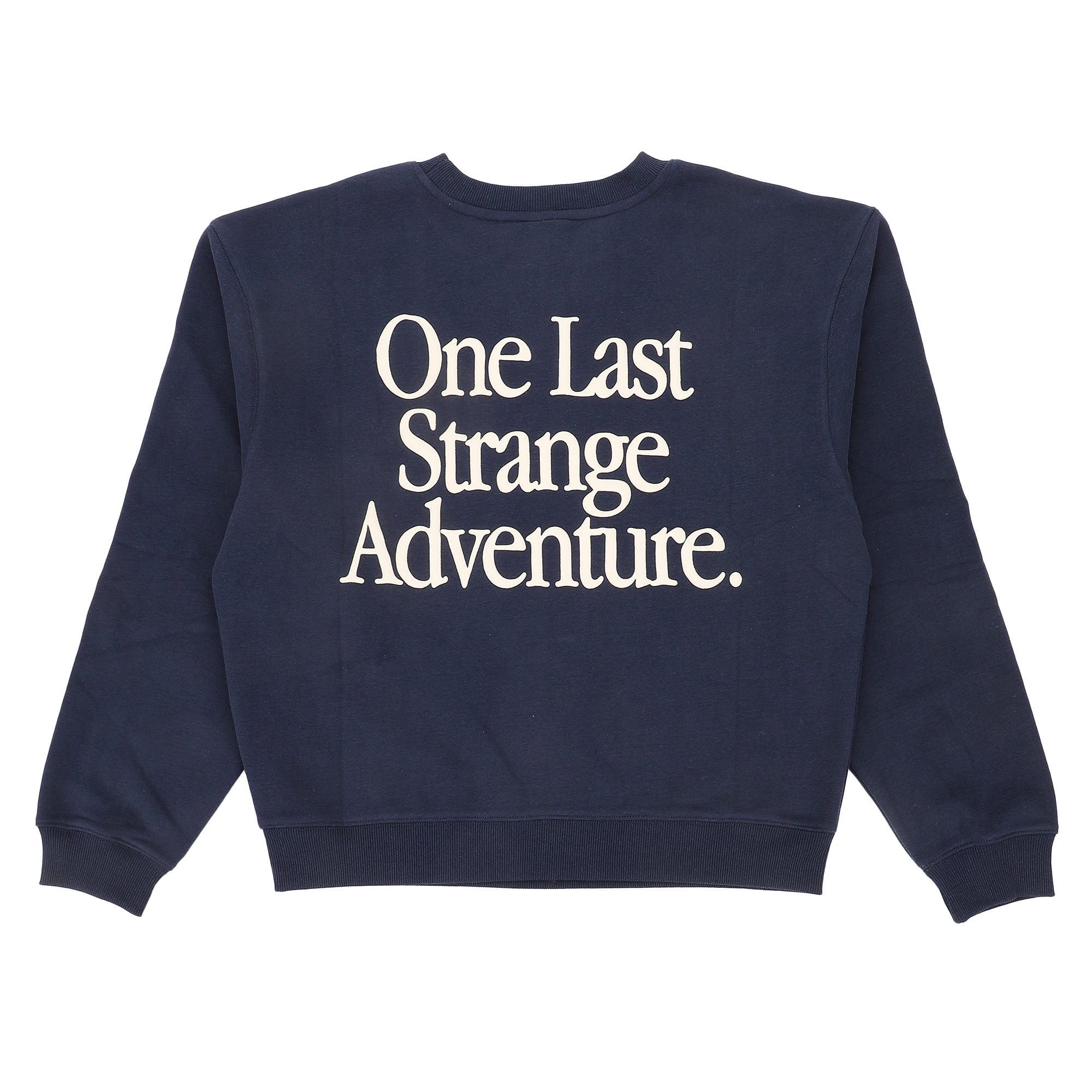 Stranger Things 5 One Last Strange Adventure Women's Navy Blue Crew Neck Long Sleeve Sweatshirt