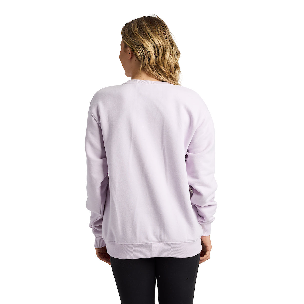 KPop Demon Hunters Mira Cosplay Applique 3D Bow Lavender Women's Black Crew Neck Long Sleeve Sweatshirt